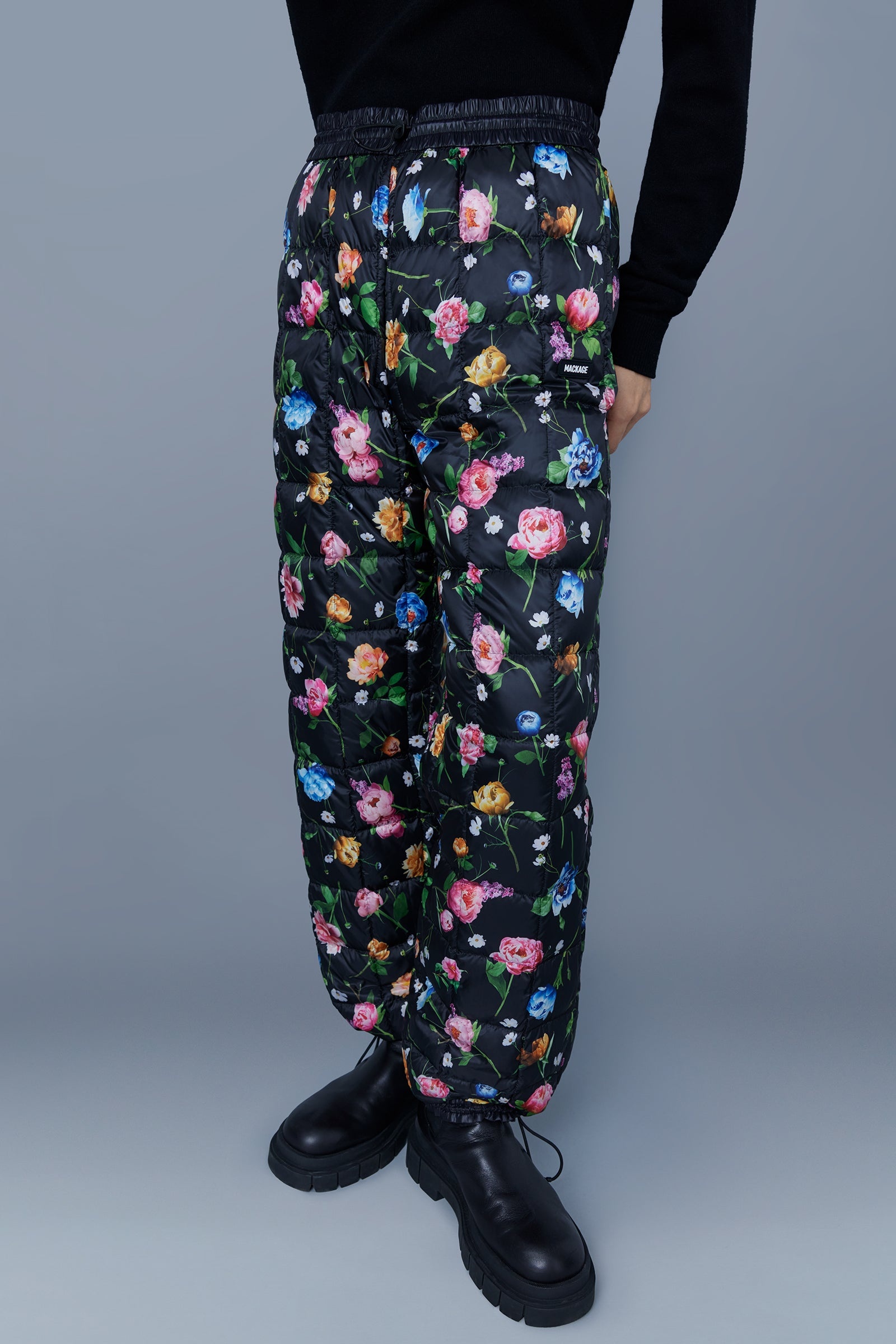 AERYN recycled light down floral sweatpants - 5