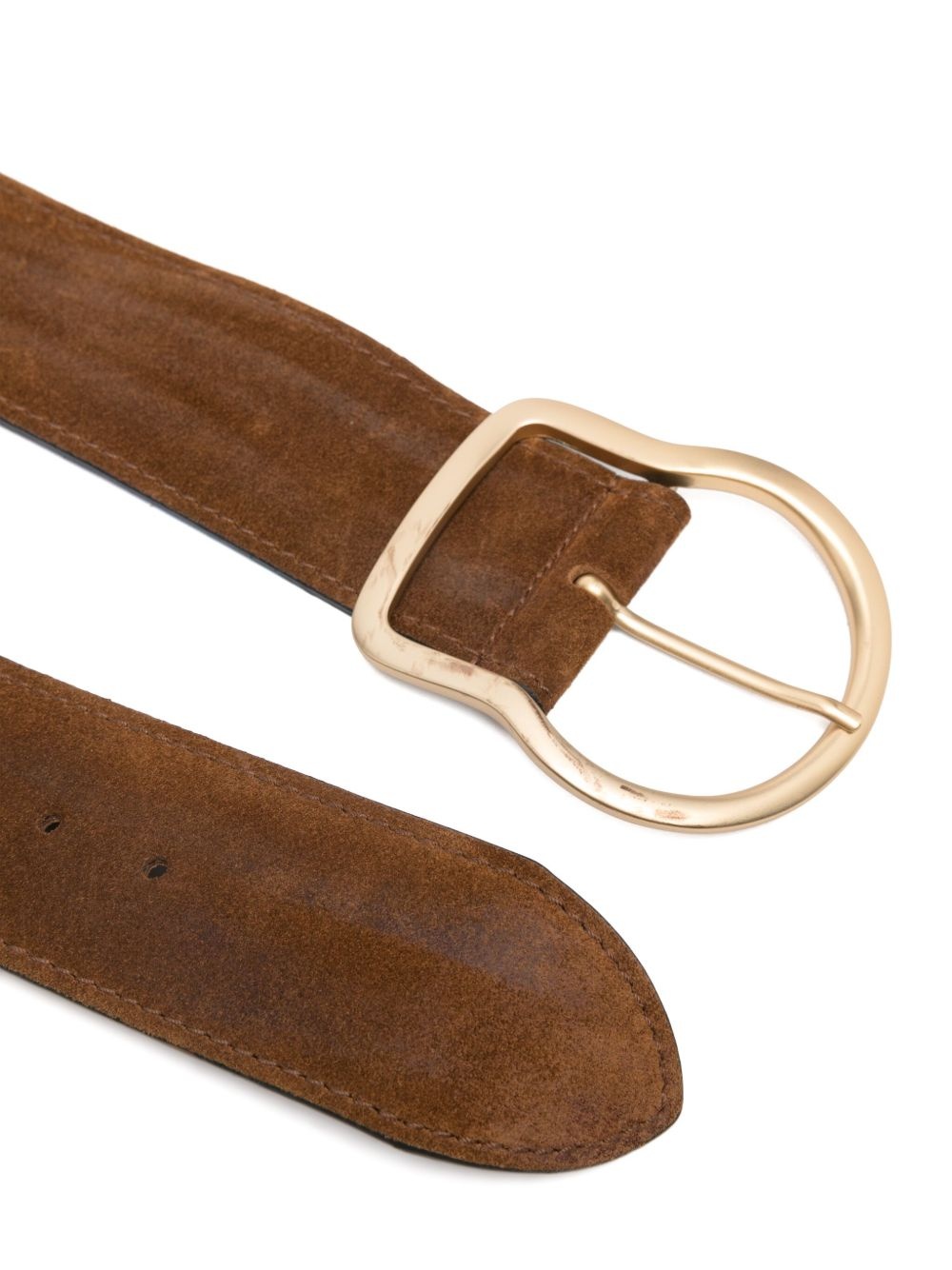 waxed suede belt - 2