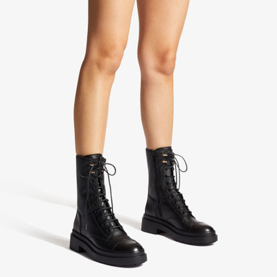JIMMY CHOO Nari Flat
Black Leather Boots with Chain outlook