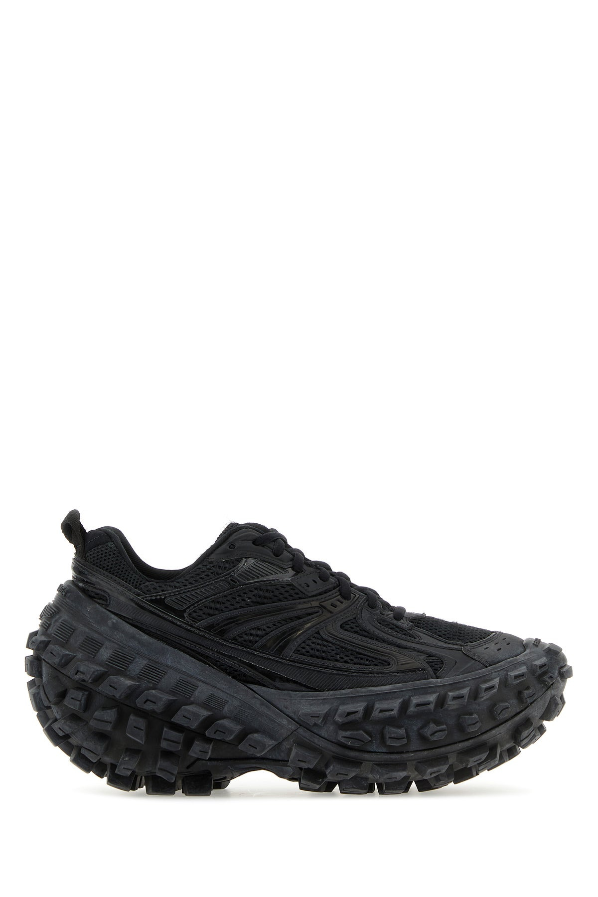 Black nylon and mesh Bouncer sneakers - 1