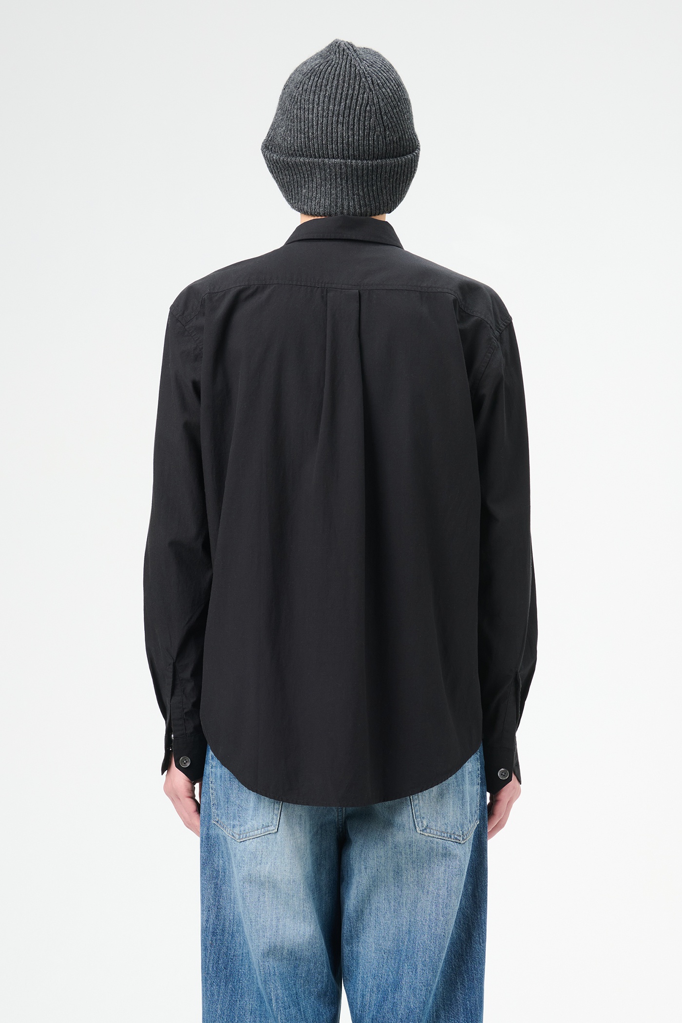 Beyond Shirt Black Liquid Poplin - 6