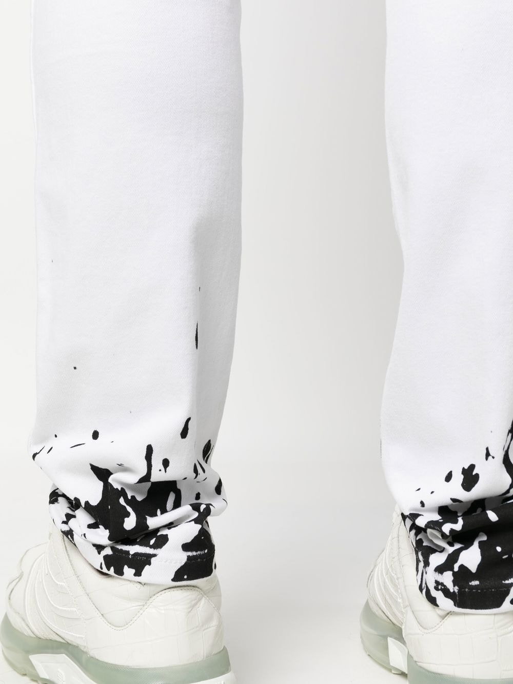 graphic-print slim-cut jeans - 5