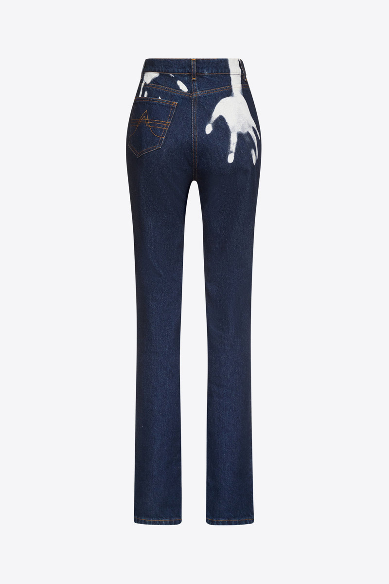 AREA HANDPRINT STRAIGHT LEG JEAN outlook