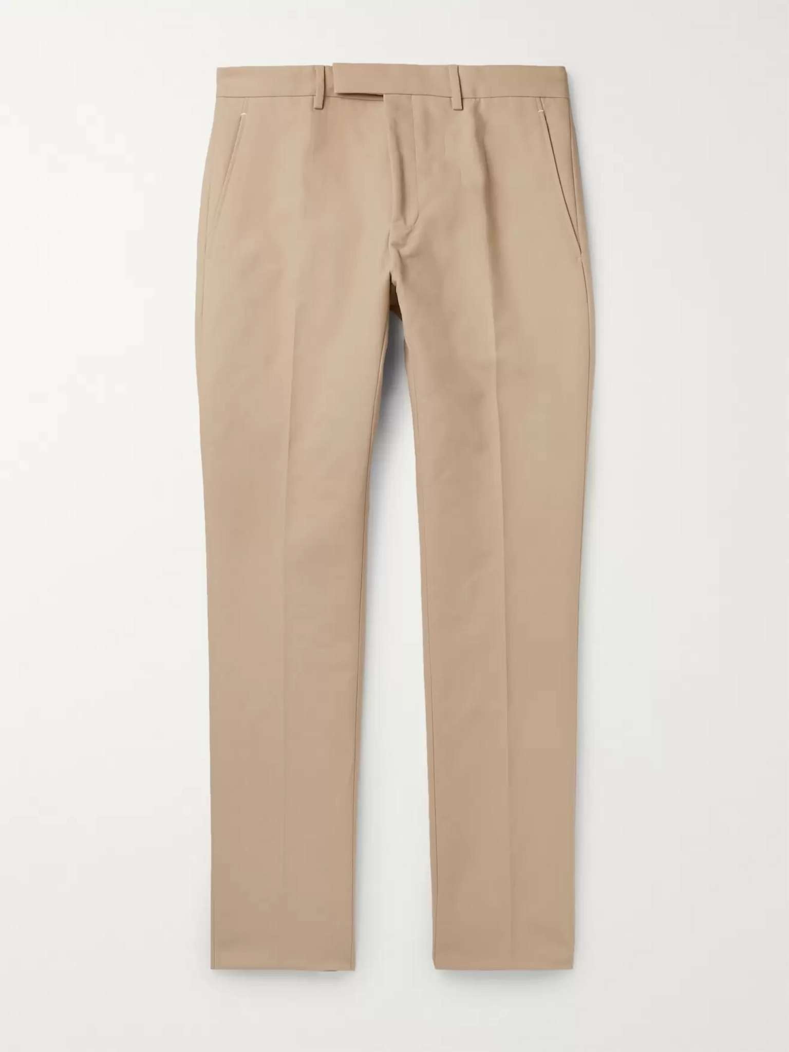 Slim-Fit Tapered Cotton-Twill Chinos - 1