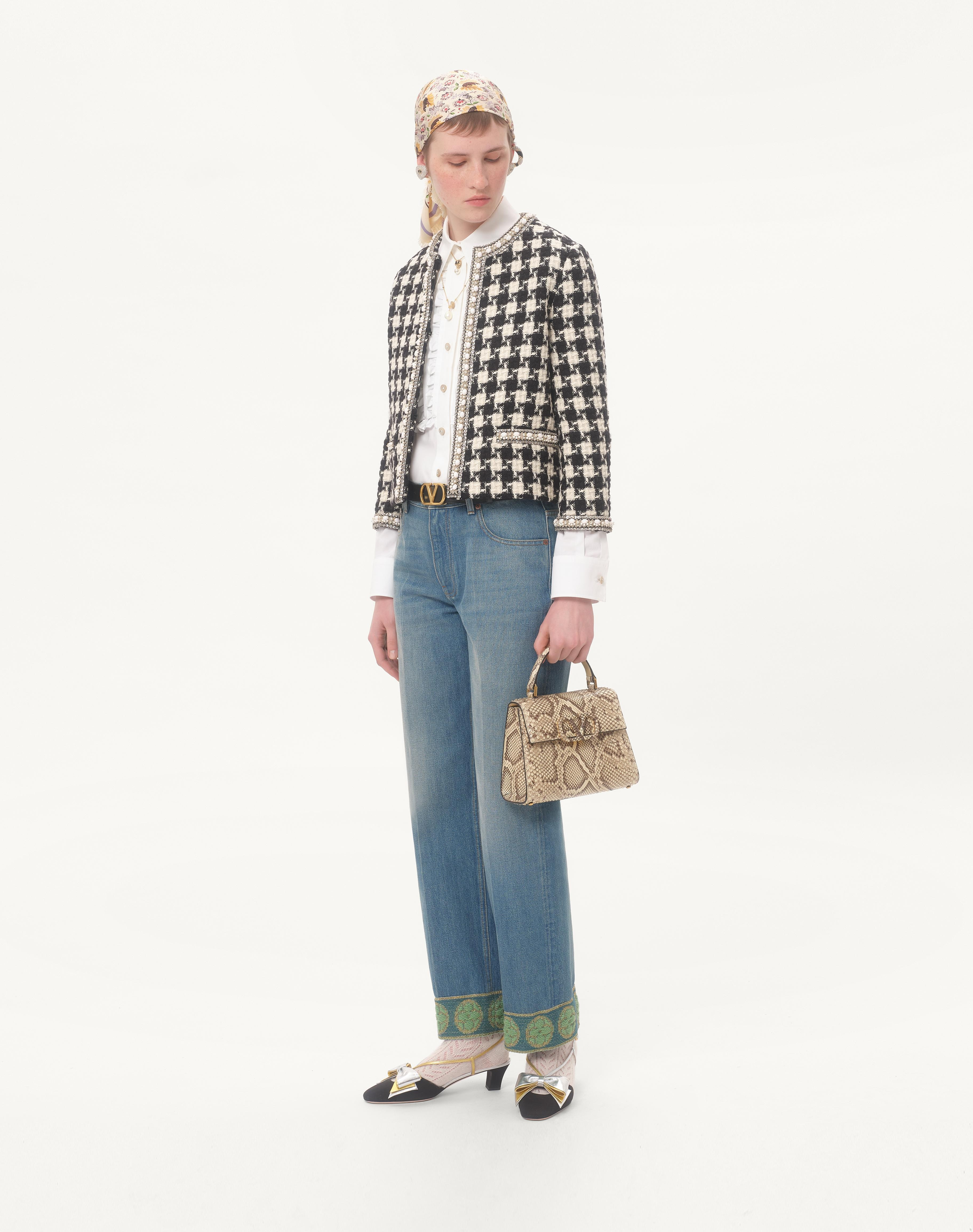 VALENTINO GARAVANI VSLING SMALL PYTHON HANDBAG - 2