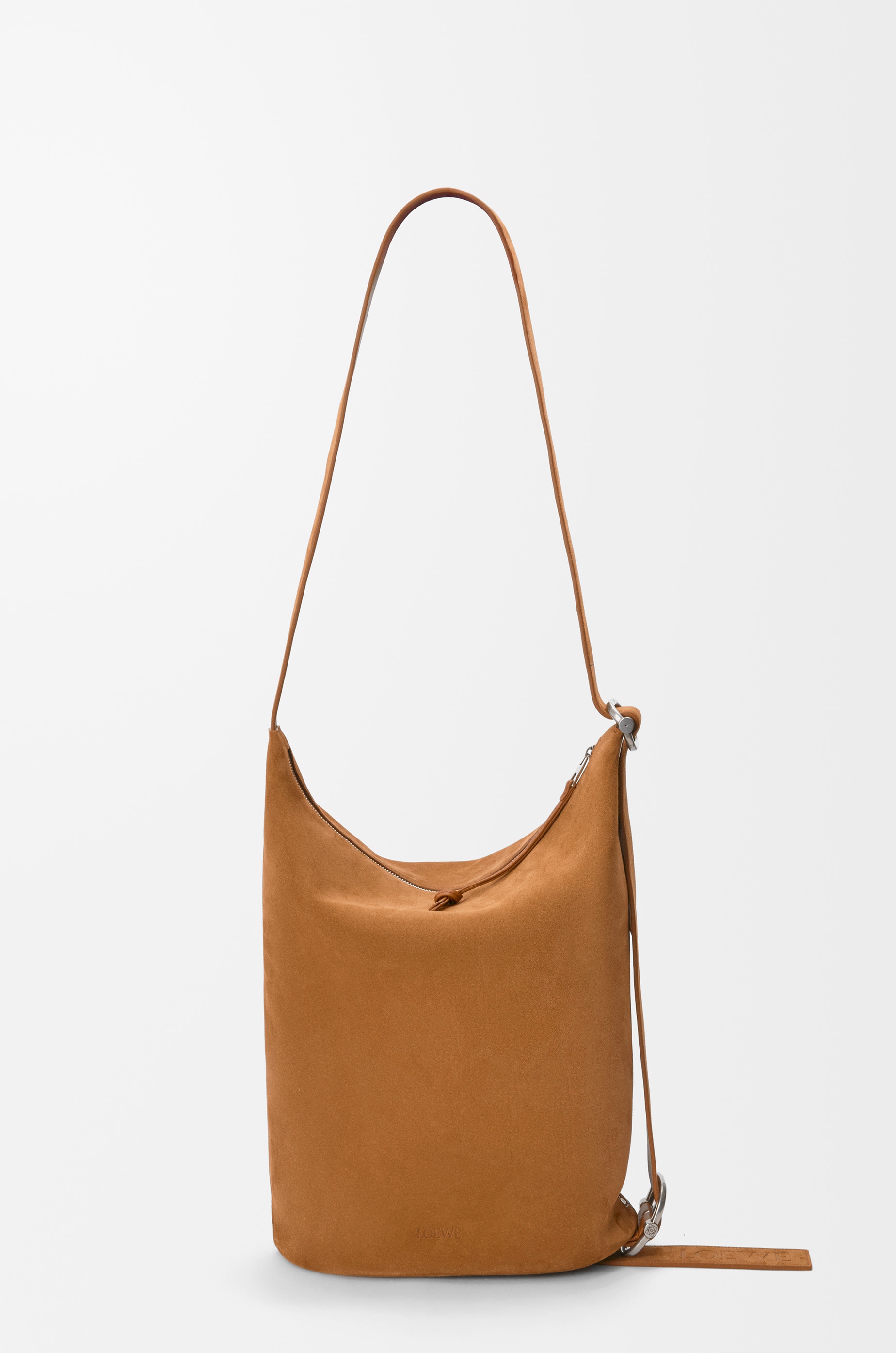 Medium Loop bucket in suede calfskin - 5
