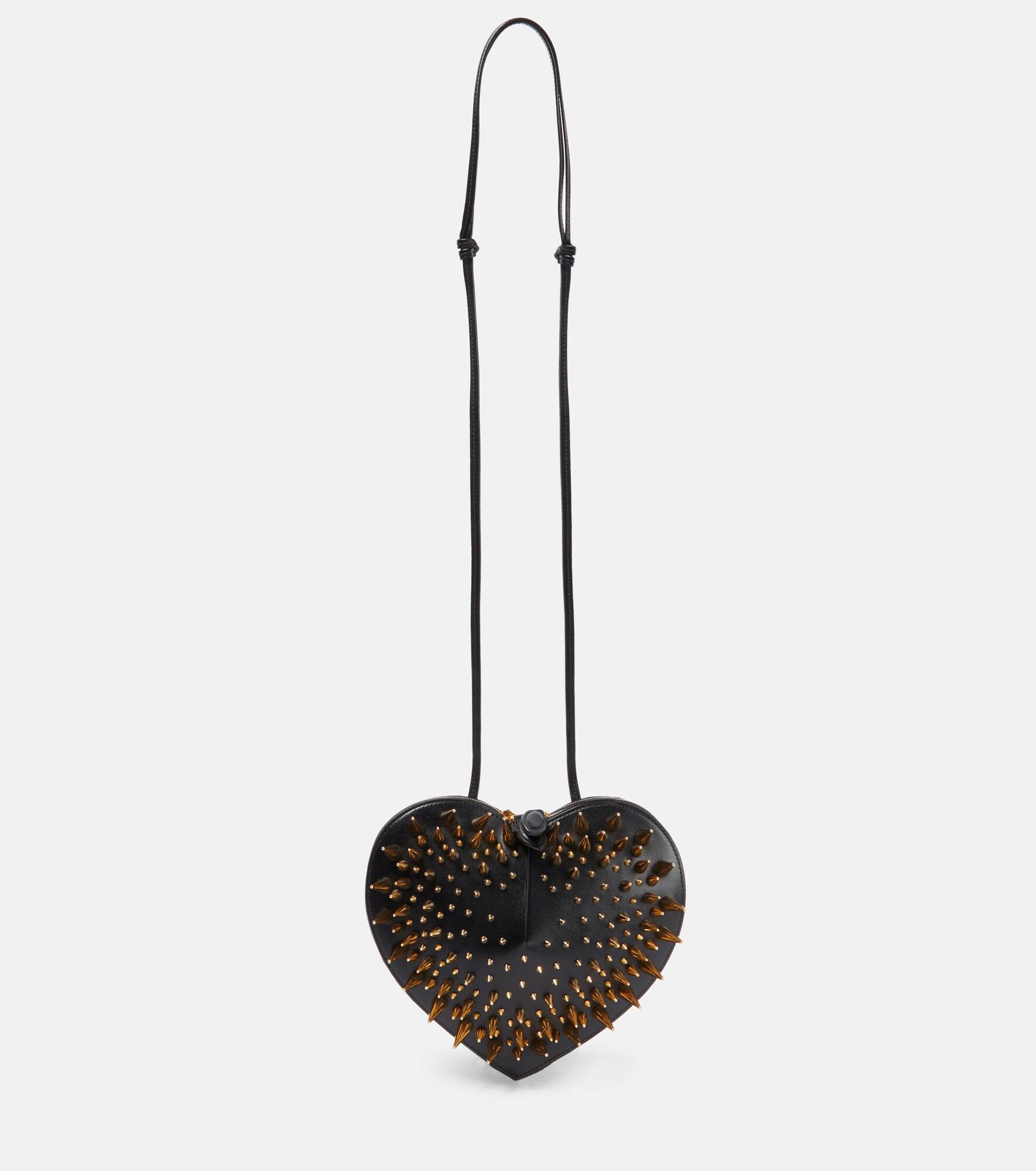 Le Coeur studded leather shoulder bag - 1