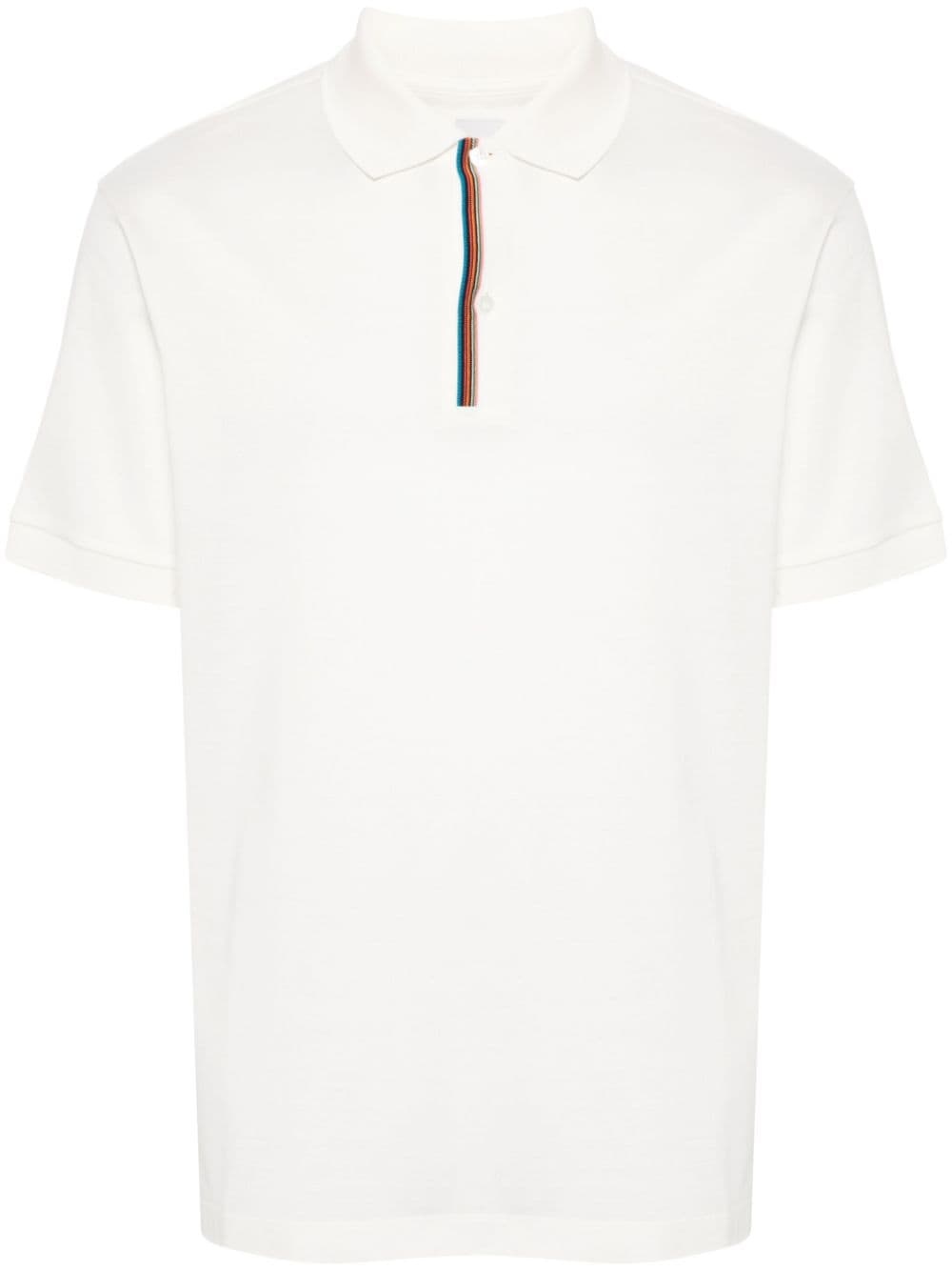Signature Stripe-trim polo shirt - 1