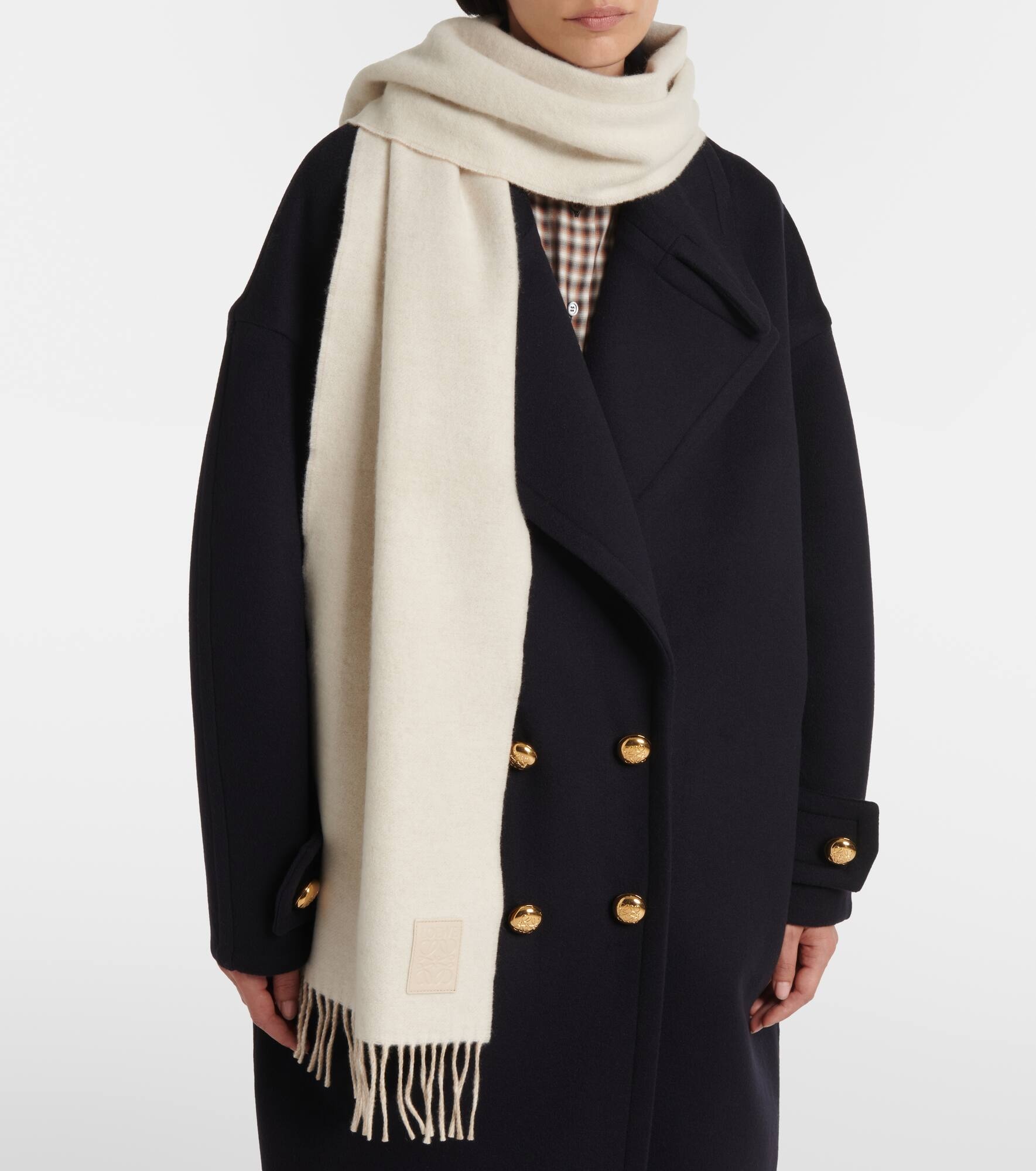 Wool and cashmere scarf - 3