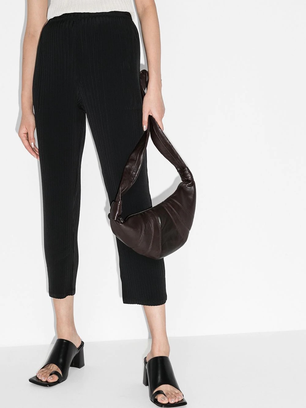 plissé cropped trousers - 2