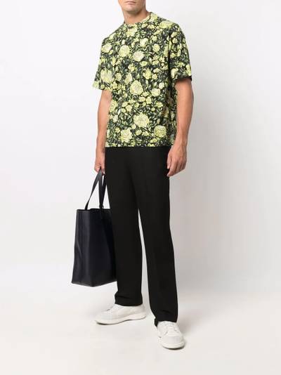 KENZO rose-print organic cotton T-shirt outlook