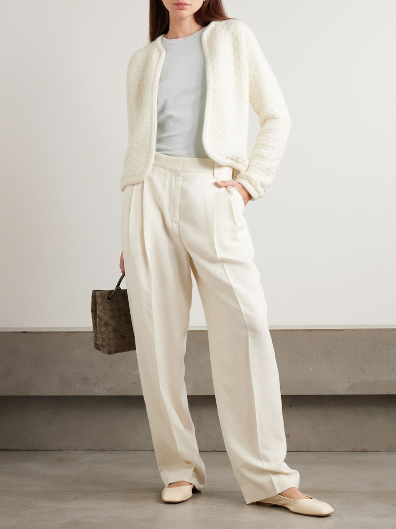 arch4 The Tate organic cashmere cardigan Ivory outlook
