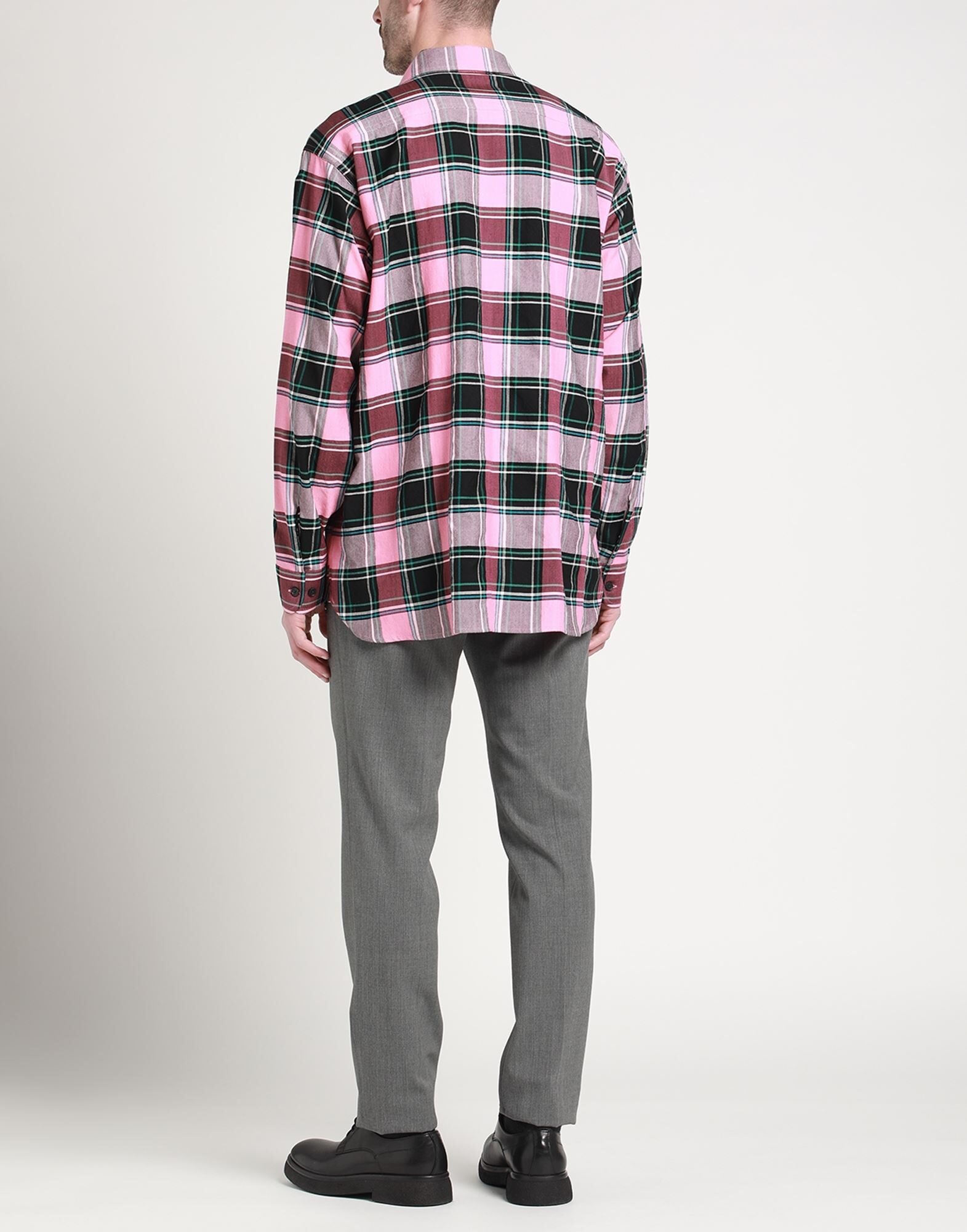 Pink Men's Checked Shirt - 3