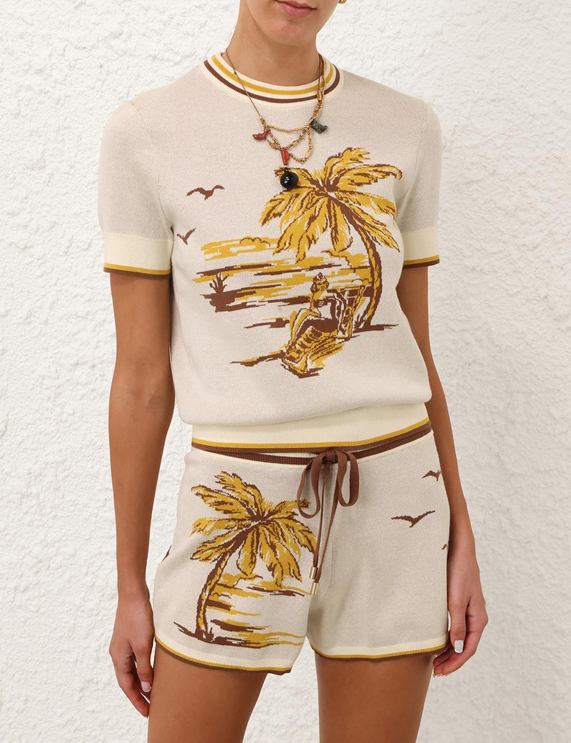 Zimmermann DAYLIGHT JACQUARD TEE outlook