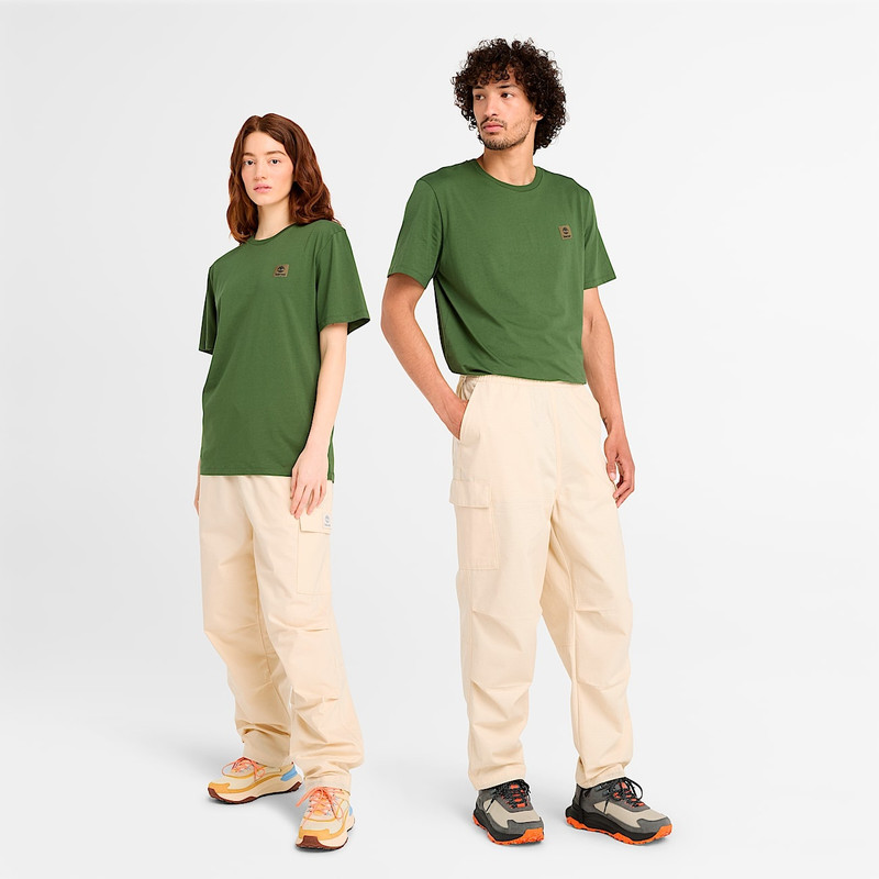 Timberland Short Sleeve Woven Badge T-Shirt outlook