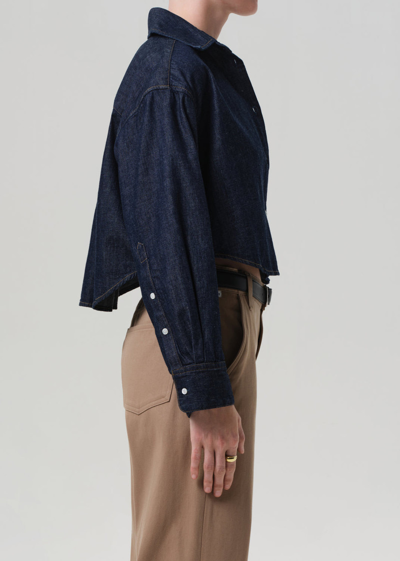 Ana Cropped Shirt In Piave 4