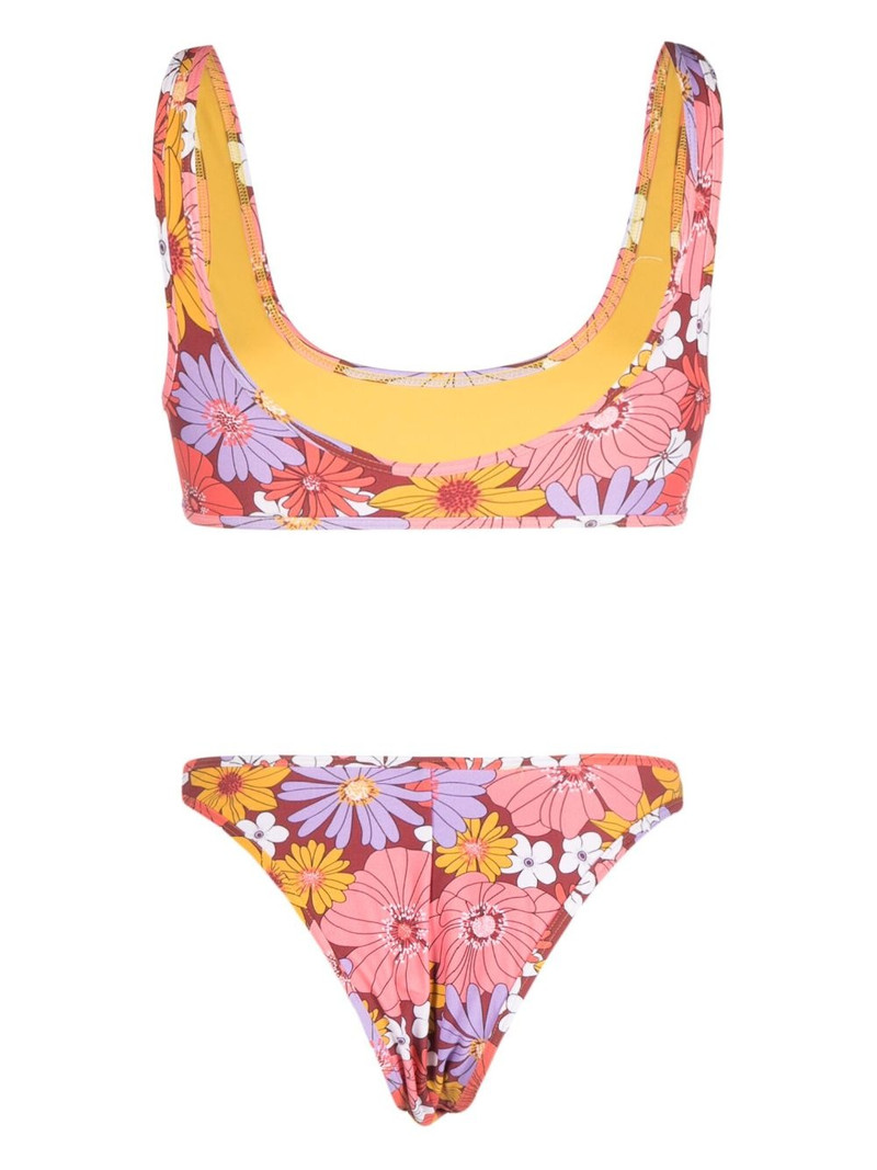 Reina Olga Coolio floral-print bikini set outlook