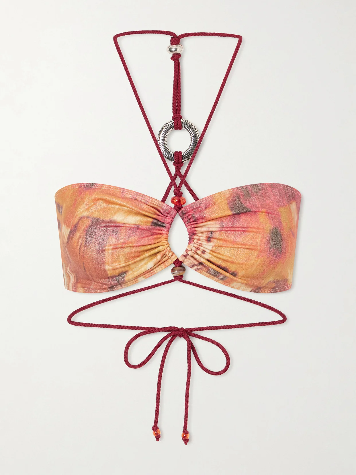 Analia Embellished Bikini Top - 1