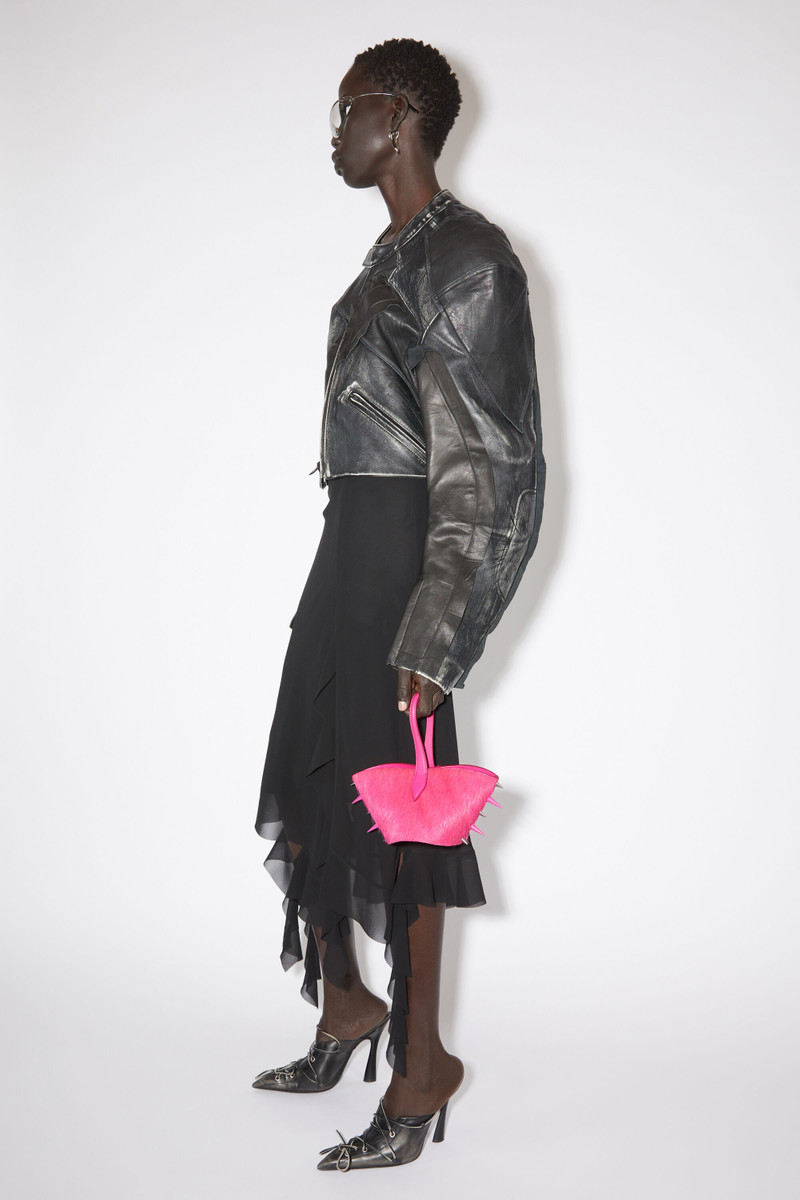 Spike top handle bag - Fuchsia pink 2