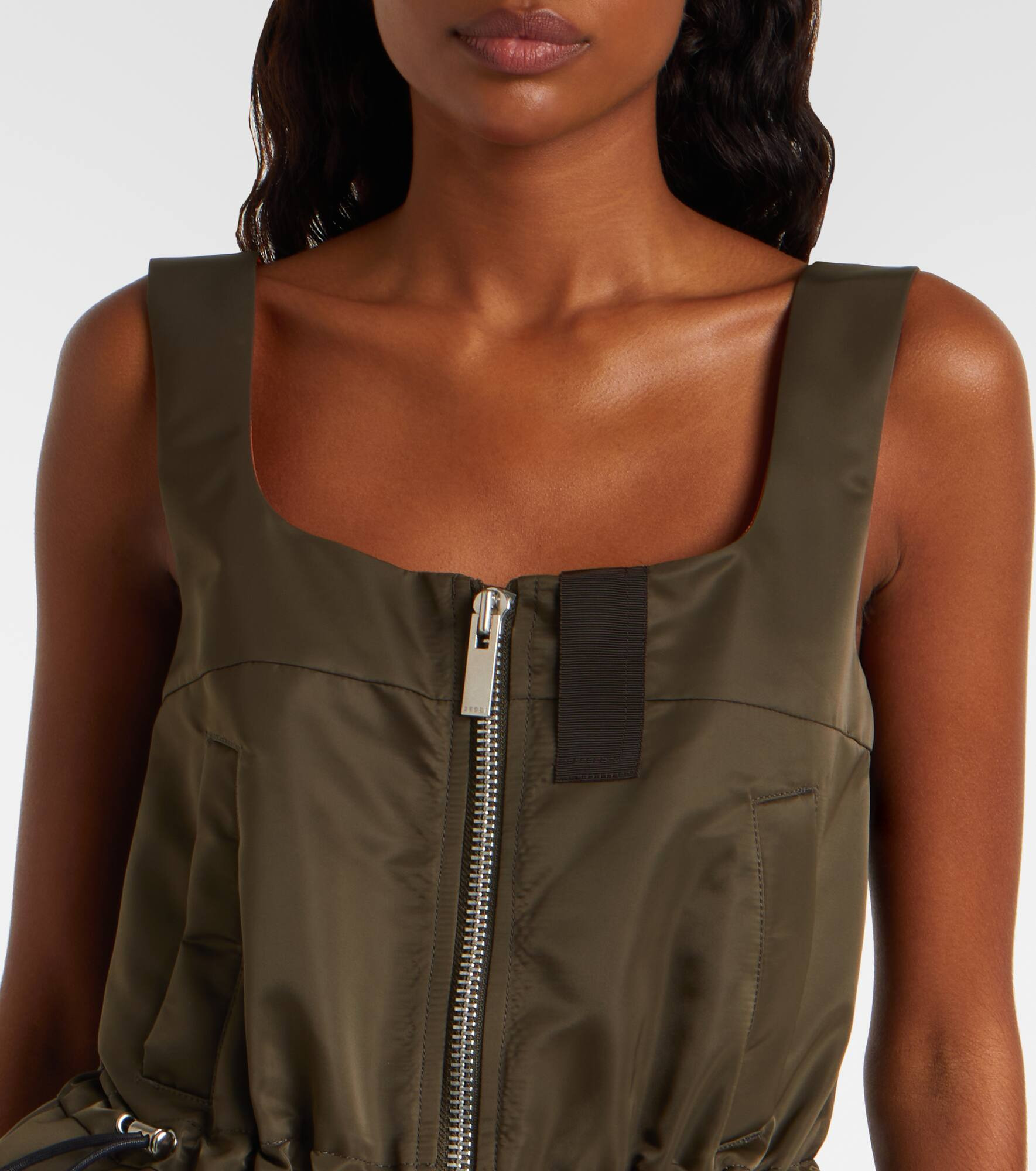Technical zip-up tank top - 4