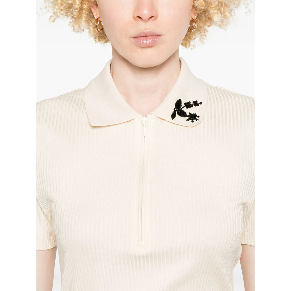 Moncler Neutrals Tops - Polo Tops Women - 5