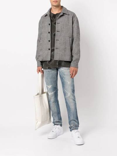 John Elliott Hemi check-print blazer outlook