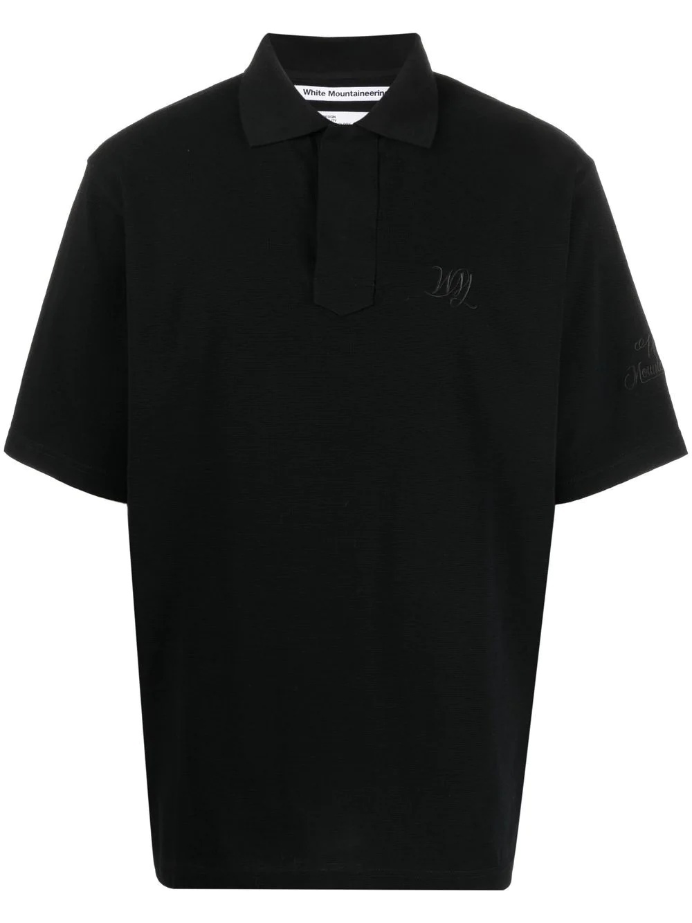 logo-embroidered polo shirt - 1