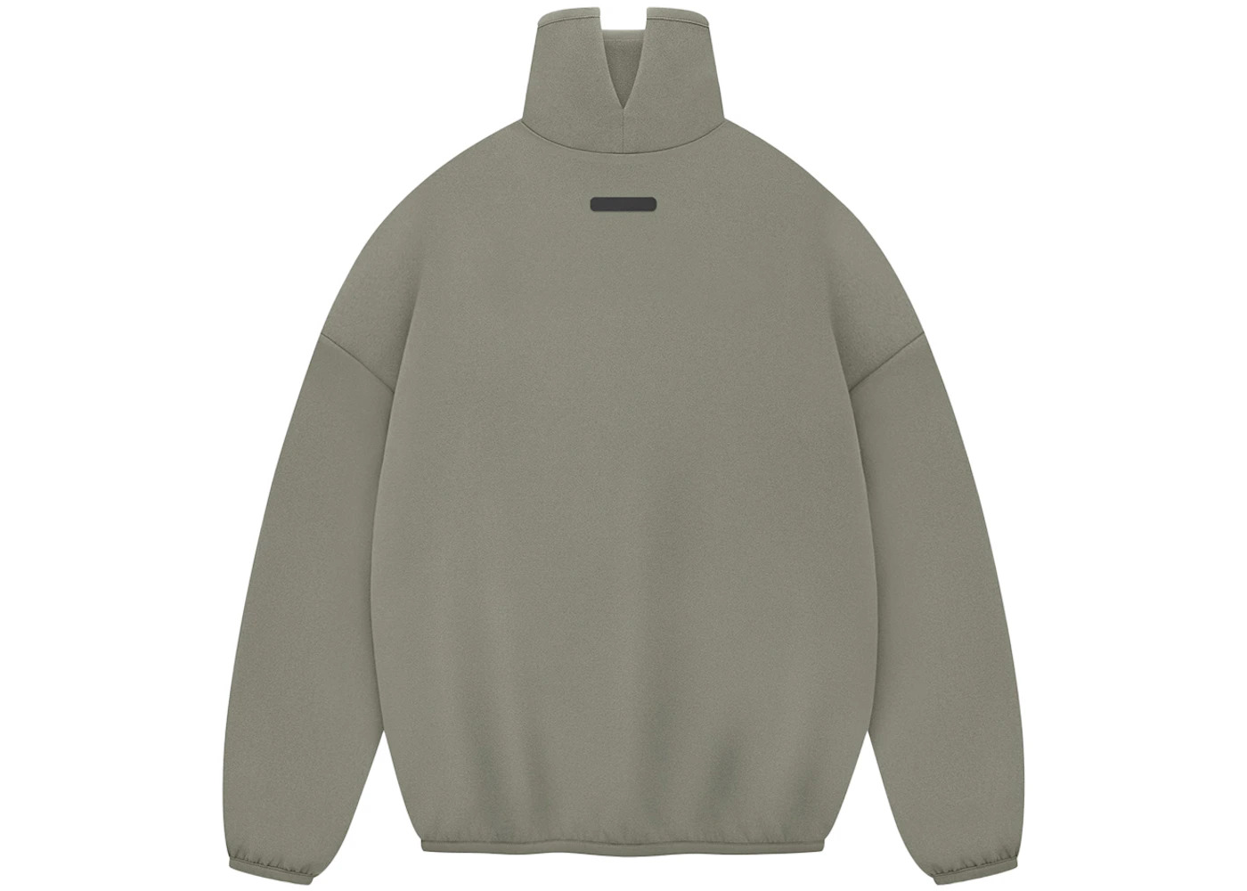 Fear of God Athletics Women's Suede Fleece Mock Neck Clay - 2
