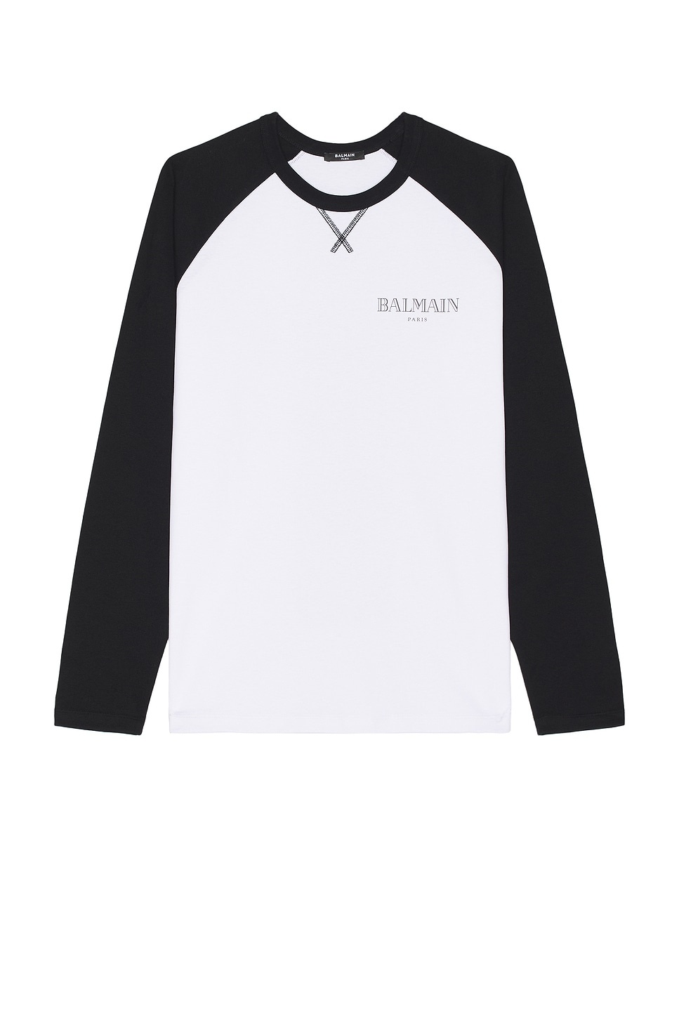 Lips Print Raglan Long Sleeve T-Shirt - 2