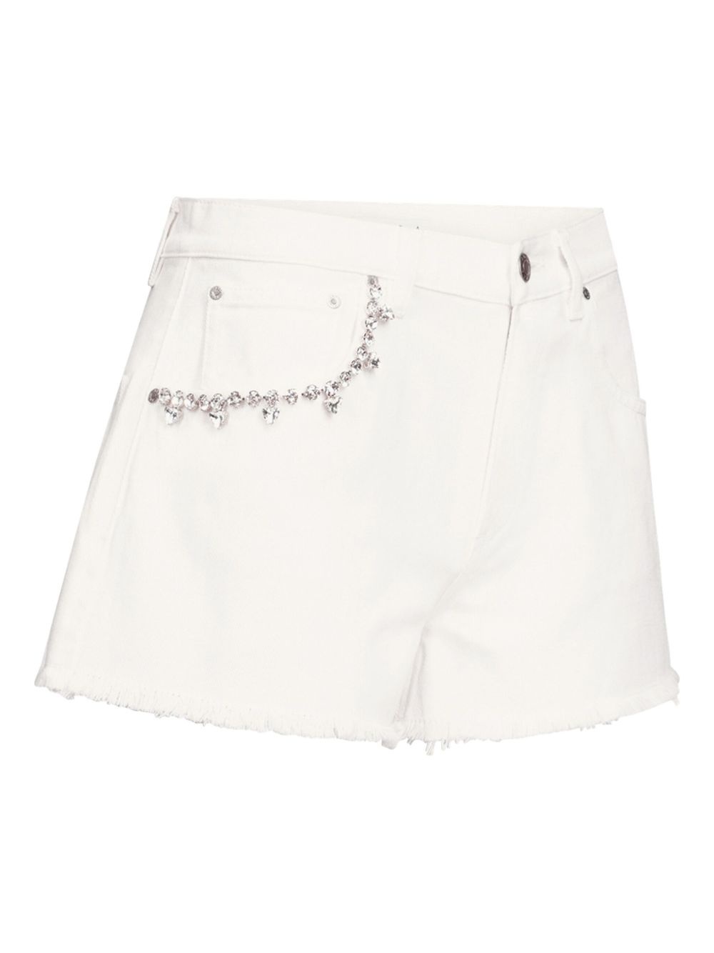 crystal-embellished shorts - 7