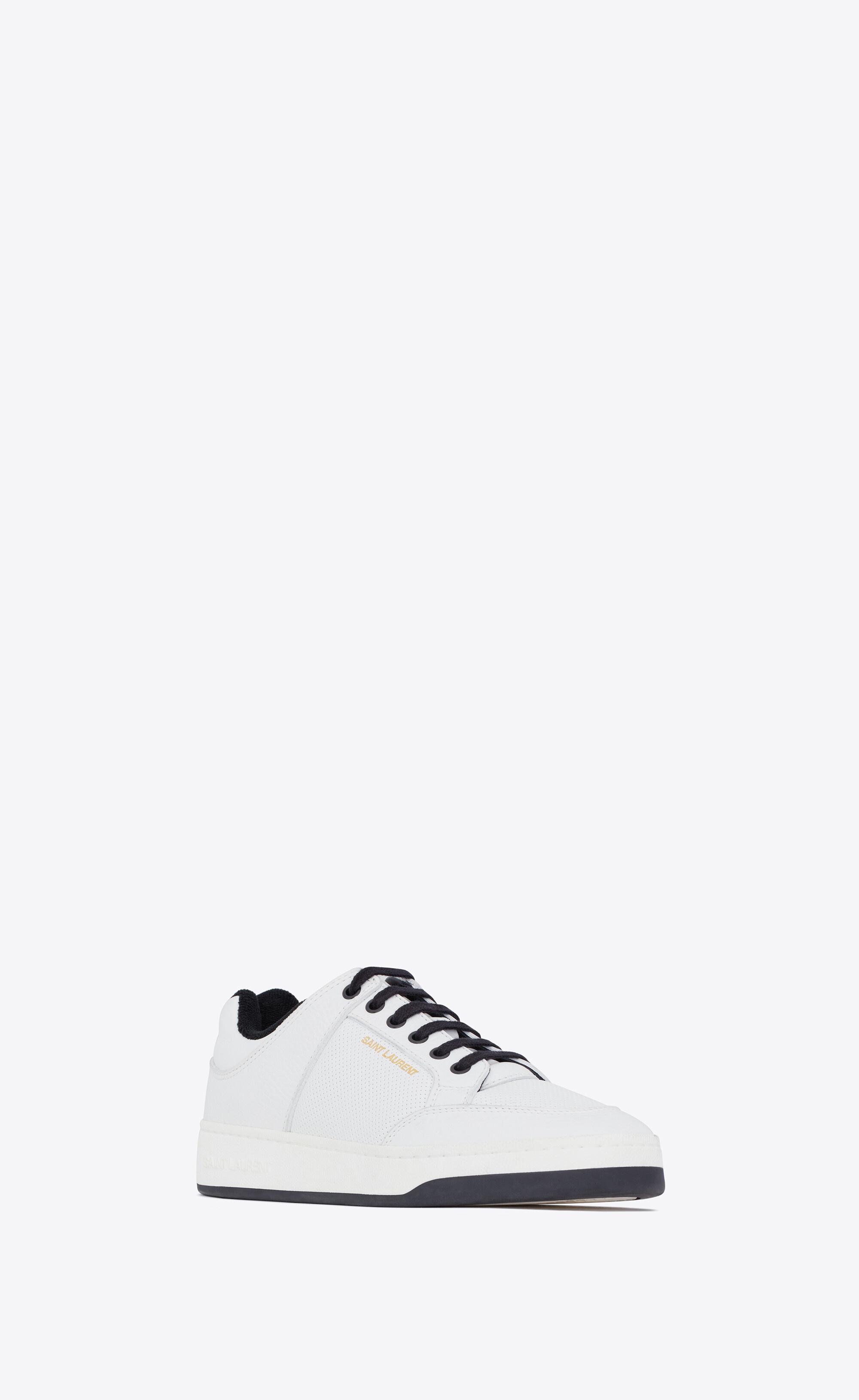 sl/61 low-top sneakers in grained leather - 4