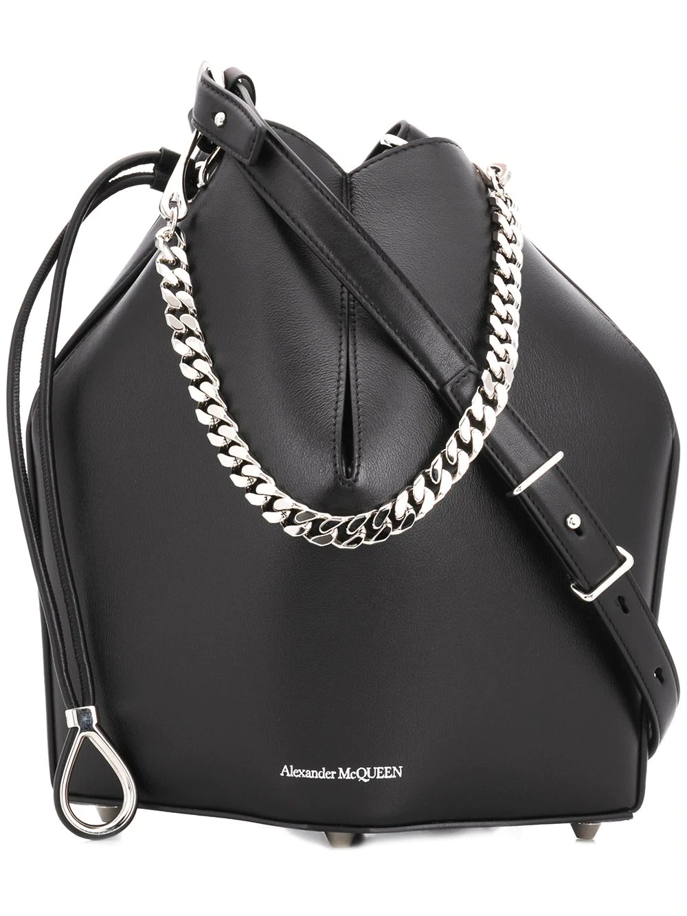 chain style bucket bag - 1