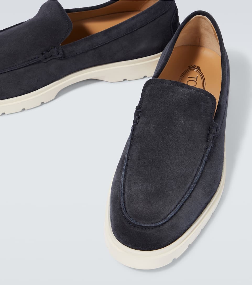 Slip-on suede loafers - 3
