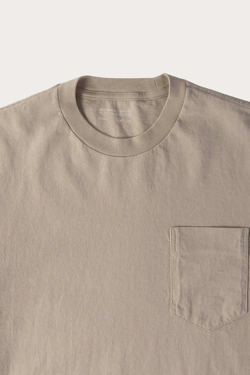 LADY WHITE CO. Municipal Pocket Tee - Paper outlook