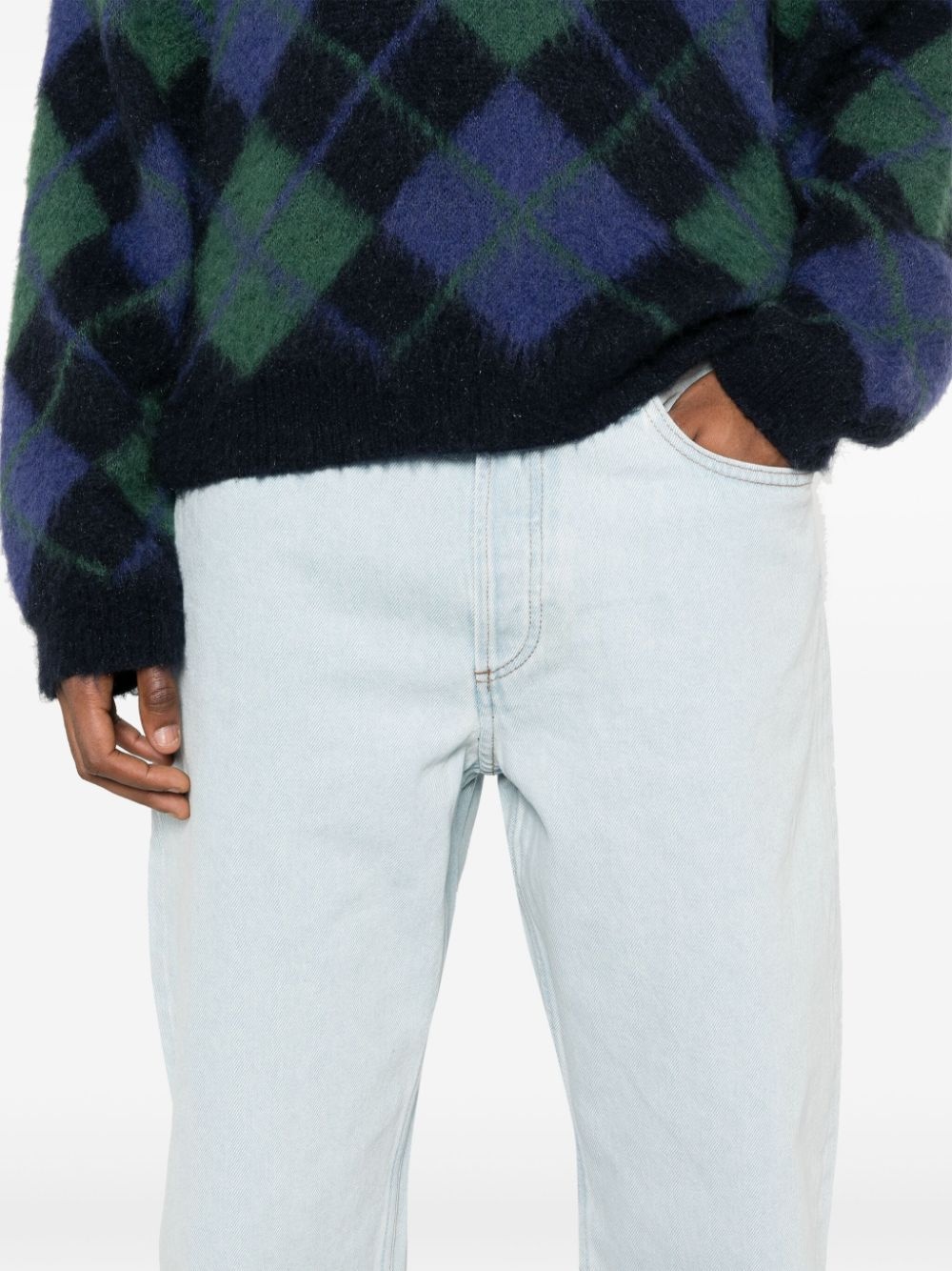 mid-rise cropped jeans - 5