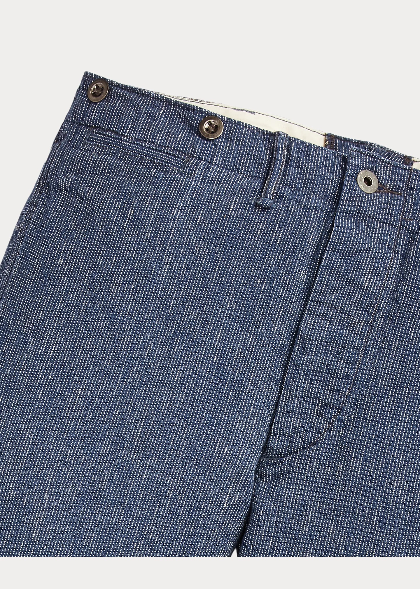 RRL by Ralph Lauren Indigo Linen-Cotton Officer's Pant - 648408