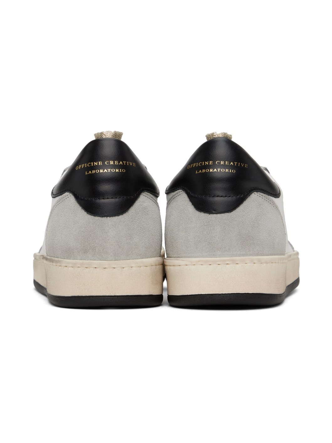 White & Gray Magic 001 Sneakers - 4