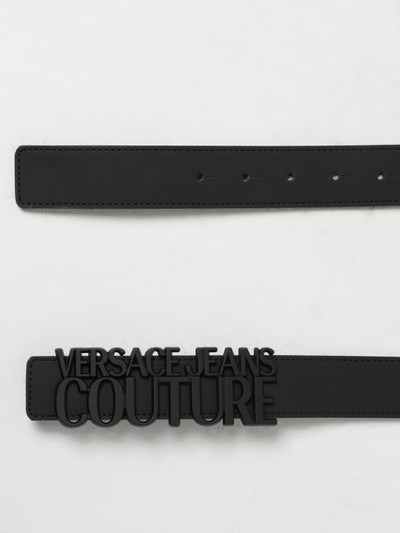 VERSACE JEANS COUTURE Versace Jeans Couture leather belt with logo lettering outlook