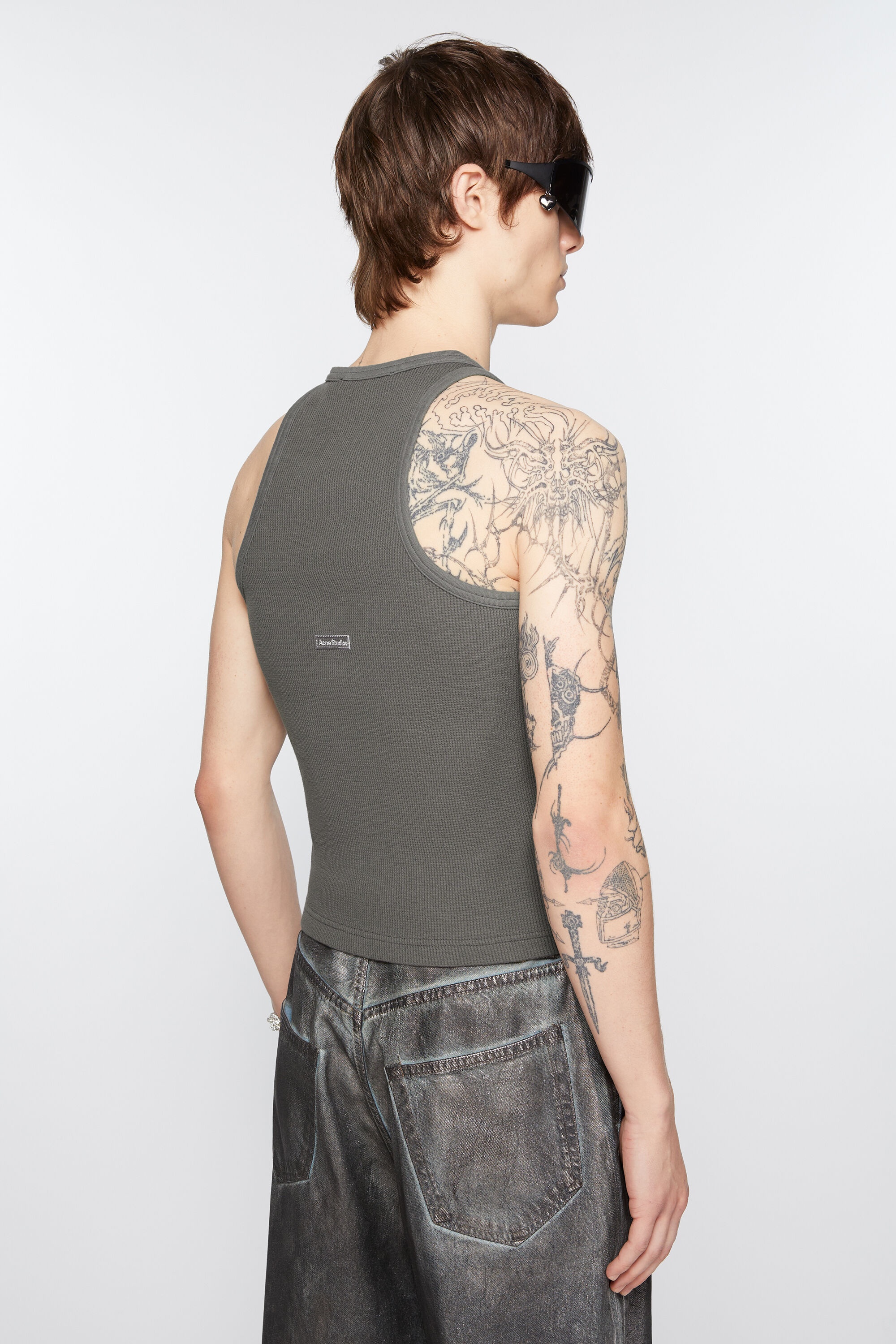 Tank top - Fitted unisex fit - Faded Grey - 3
