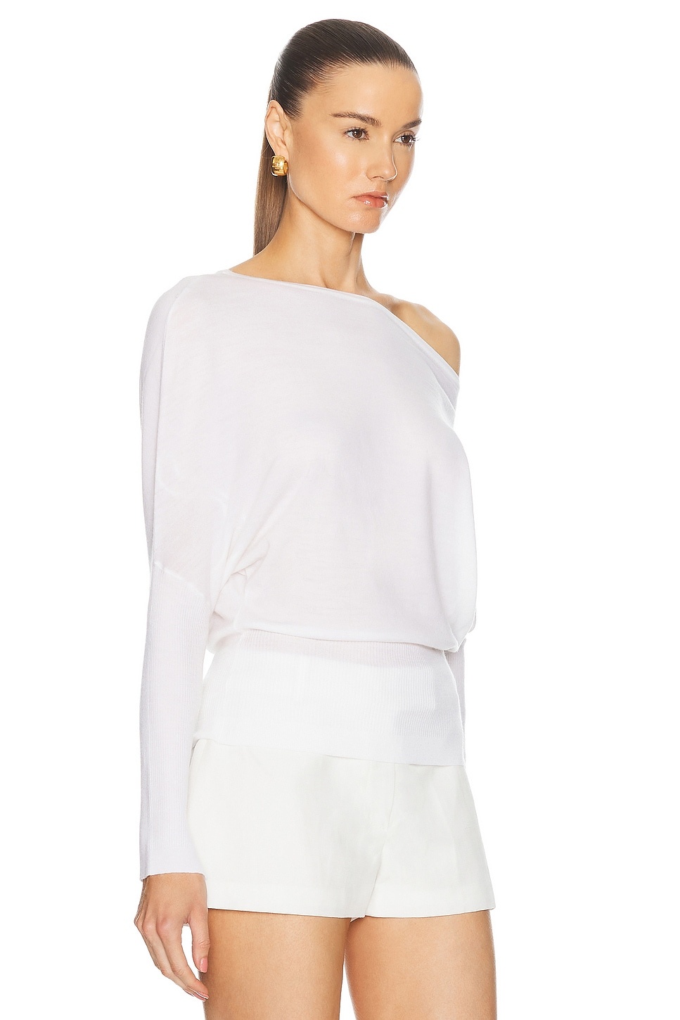 Lavina Draped Off Shoulder Sweater - 2
