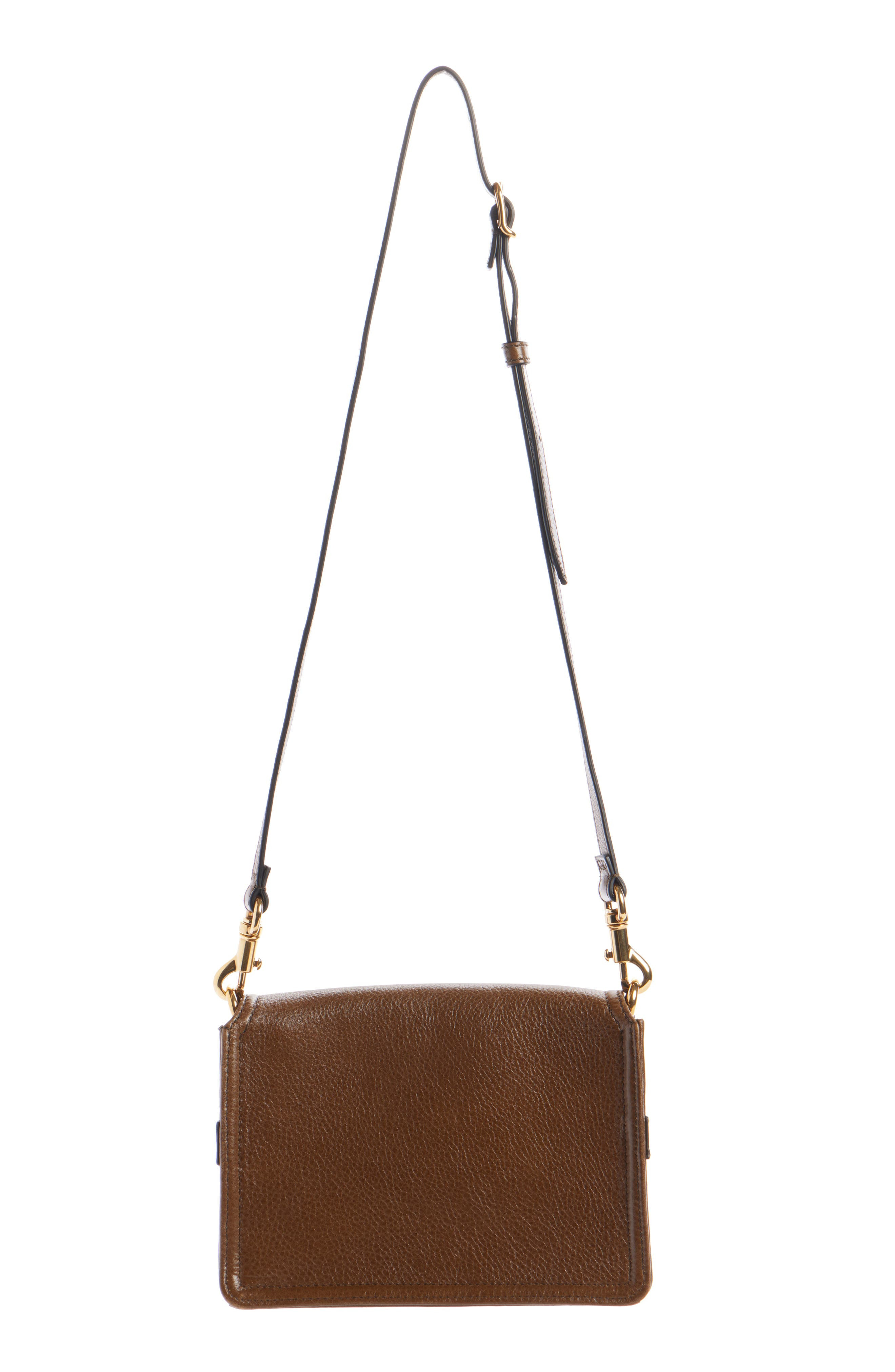 Chloé Mini Cape Leather Crossbody Bag in Dark Khaki 20V at Nordstrom - 4