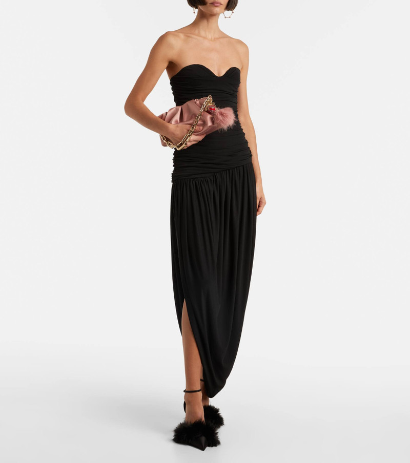 Christian Louboutin Eva Small crêpe satin clutch outlook