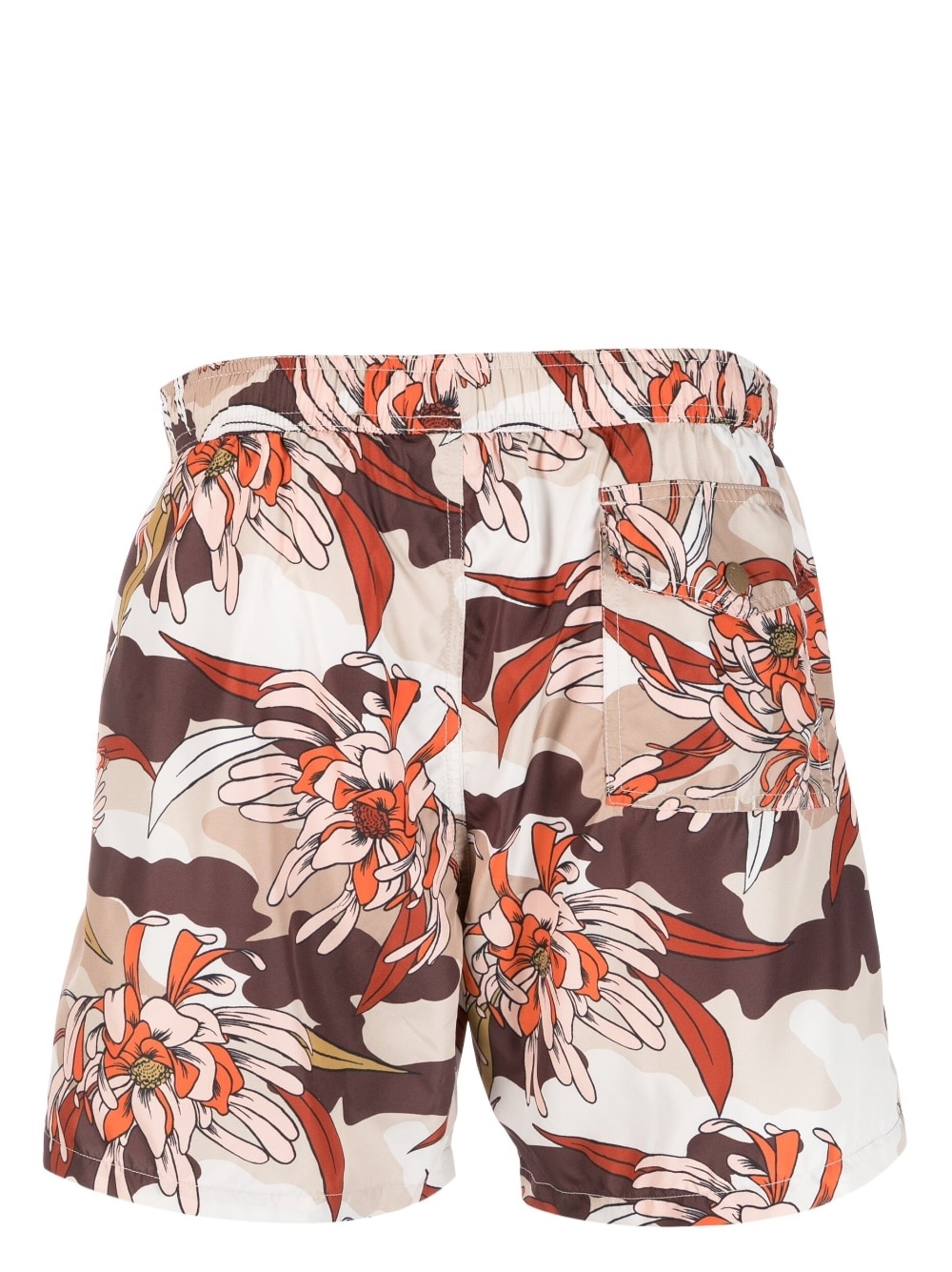 floral print drawstring swim shorts - 2