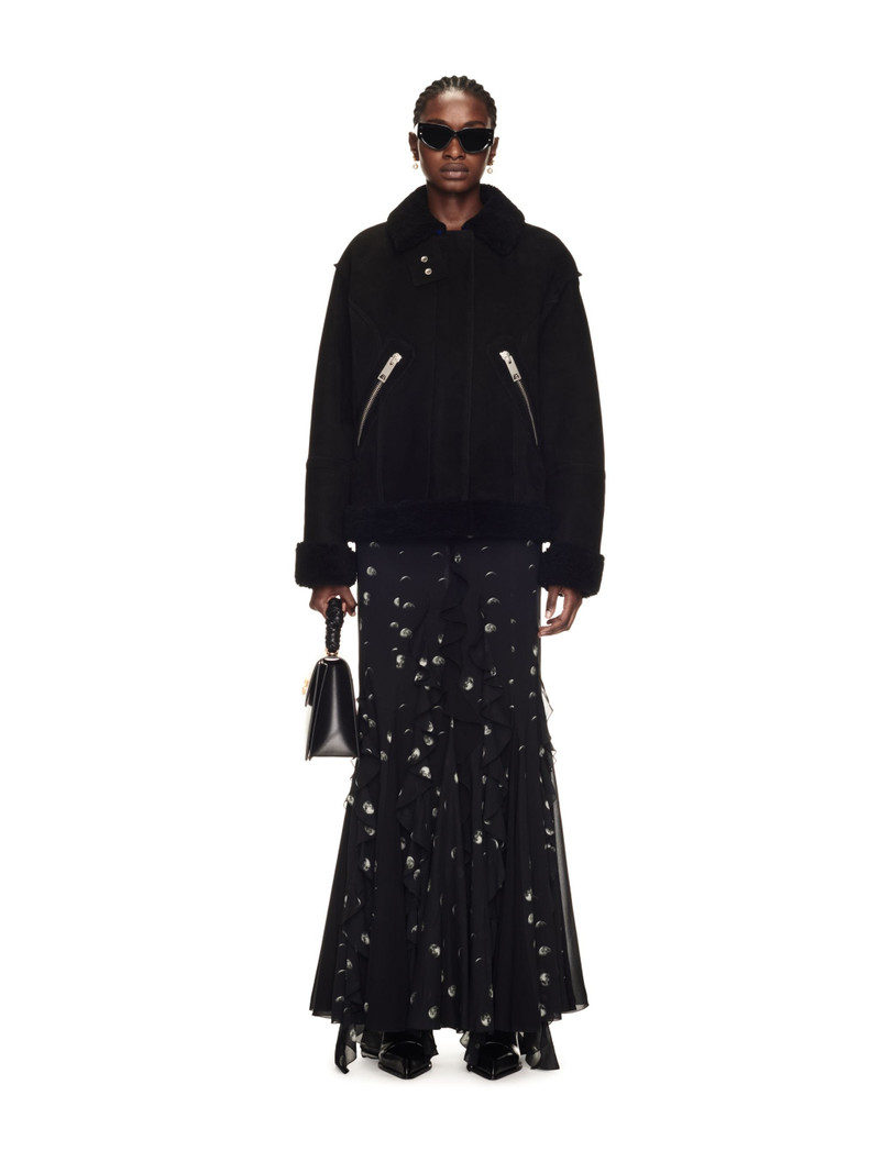 Off-White Round Shoulder Shearling outlook