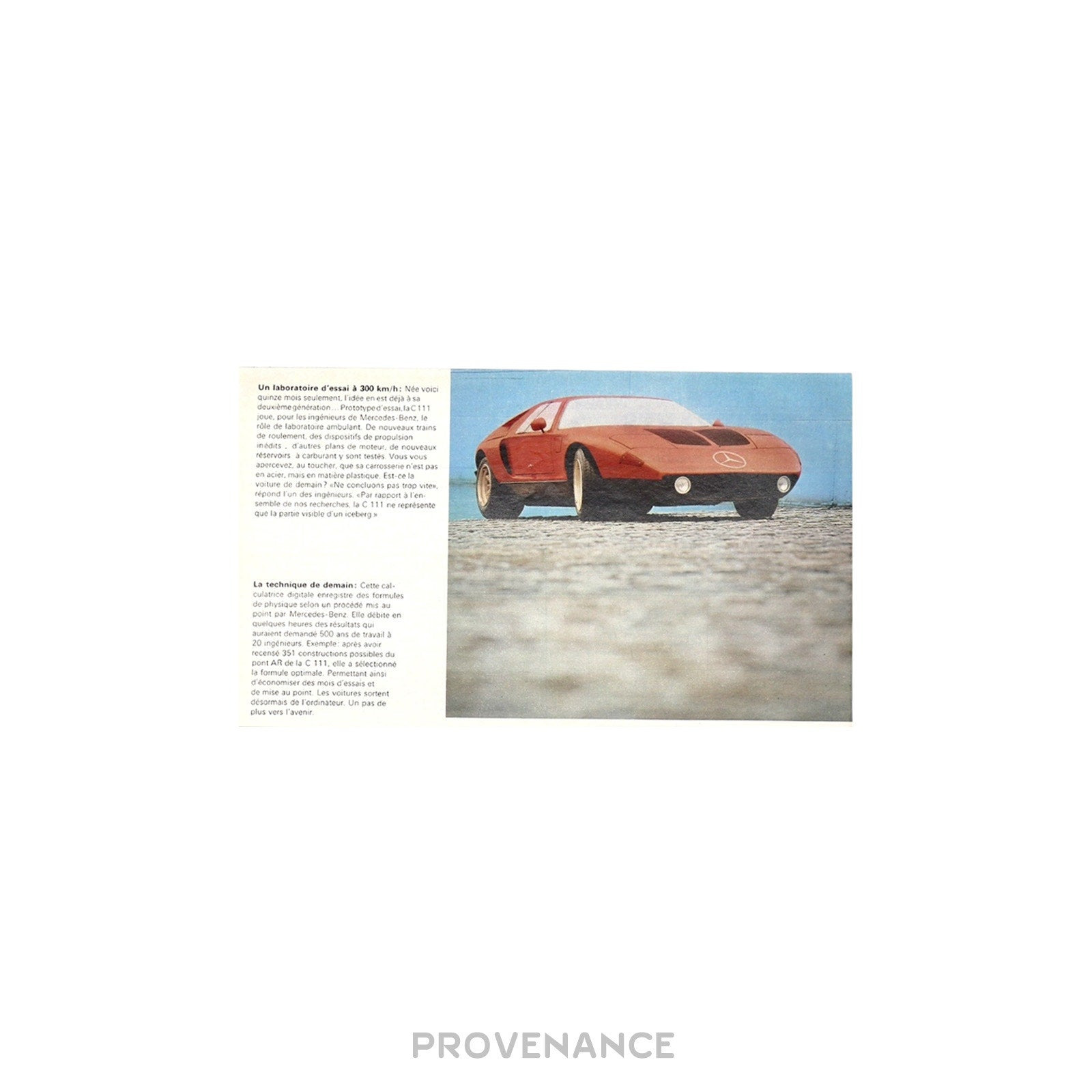 Mercedes-Benz - Mercedes-Benz Antique Vintage Newsprint Ad - C111 Concept - 6