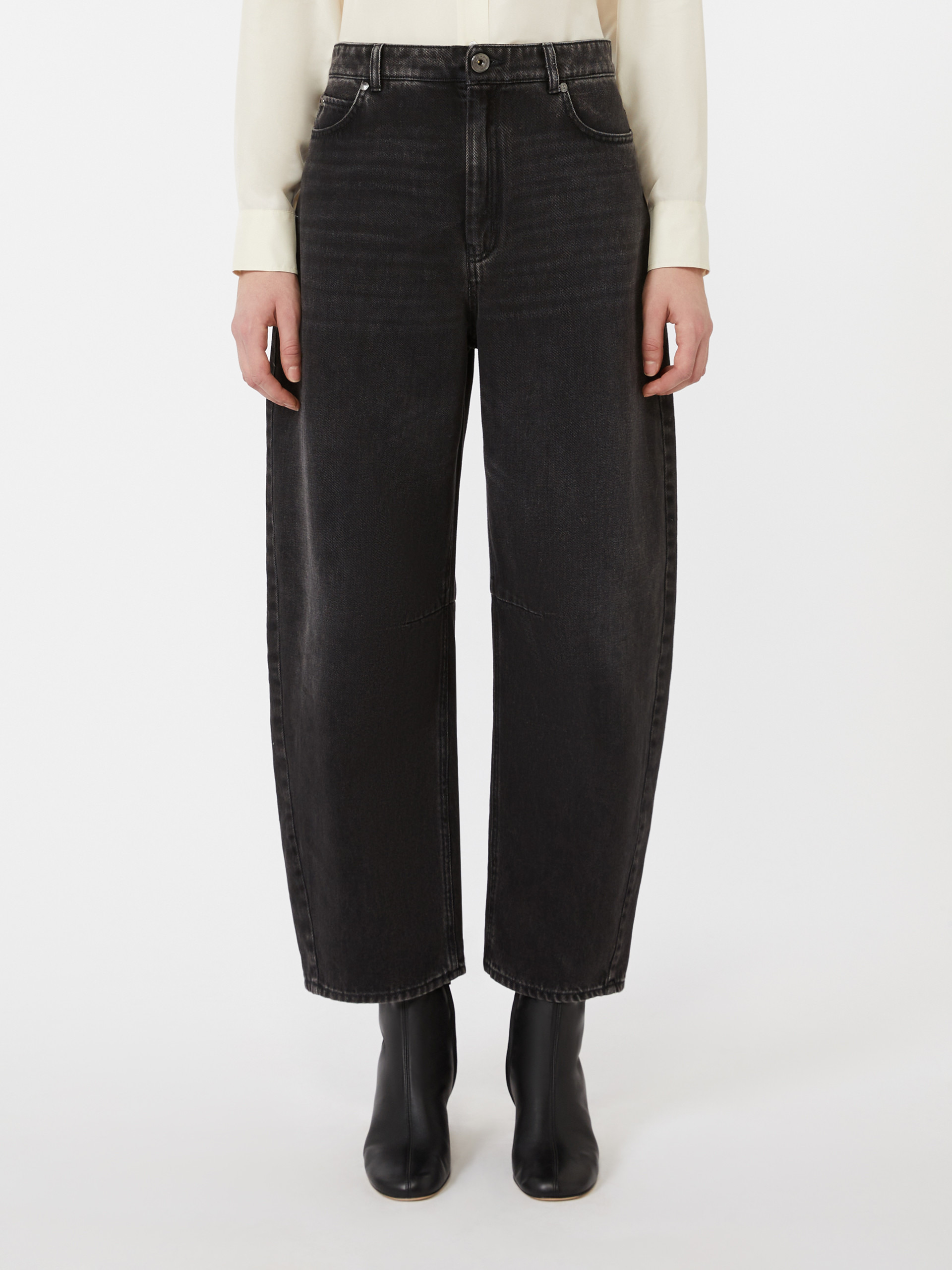 DOUGLAS Cotton denim barrel-leg jeans - 3