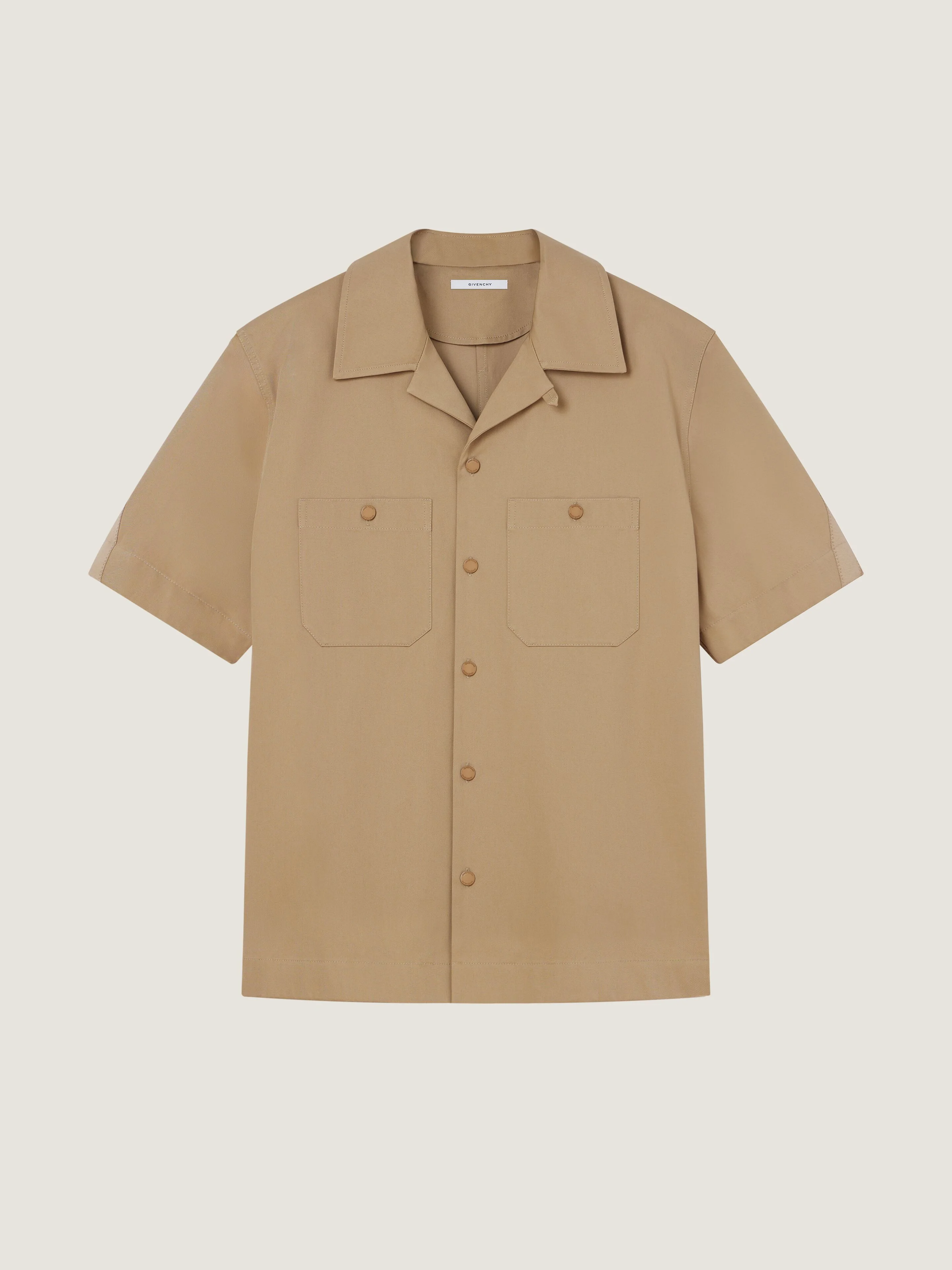 COUTURE SEAM SHIRT IN COTTON WITH GROS GRAIN DETAIL - 1