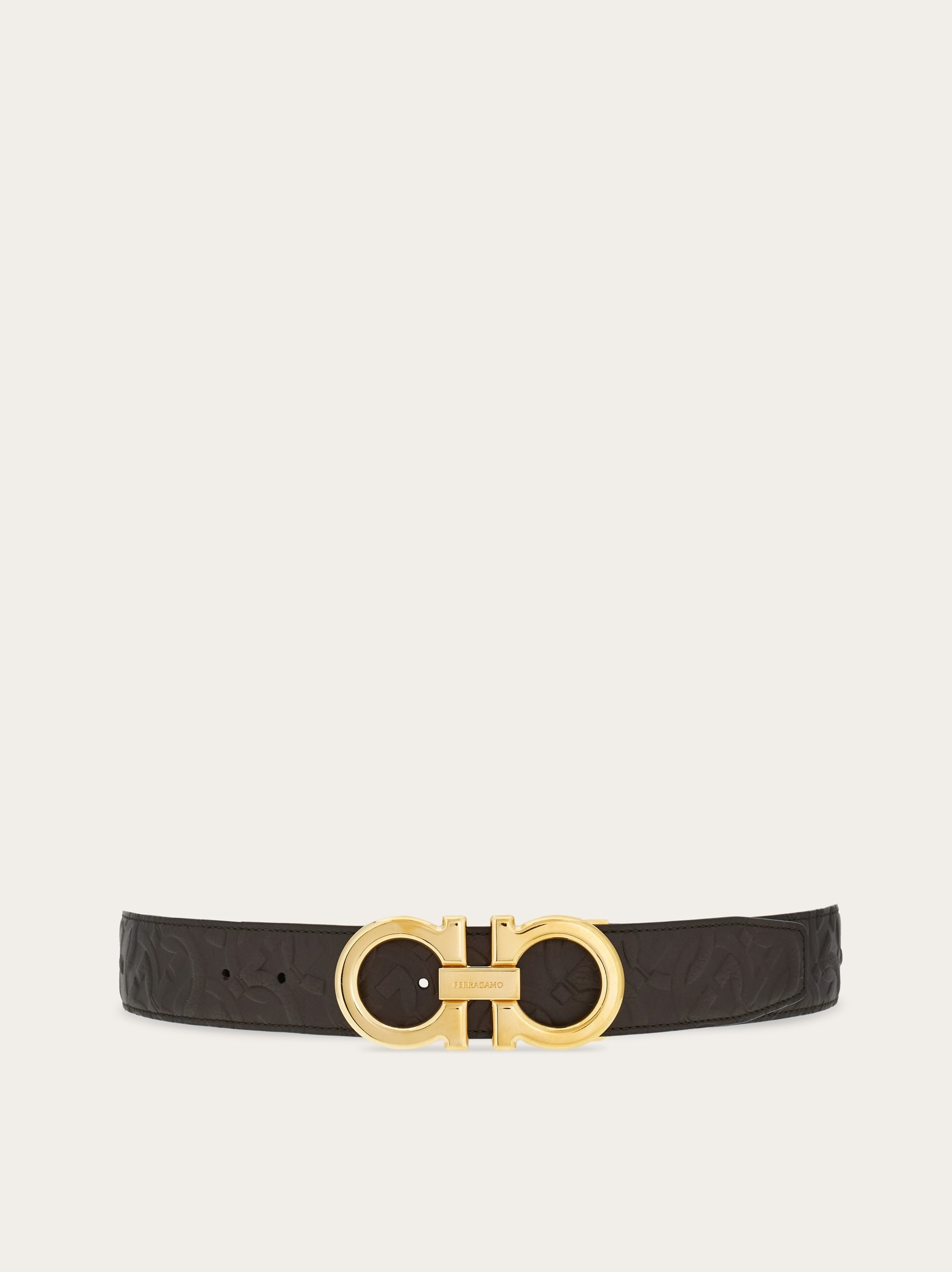 Reversible and adjustable Gancini belt - 1