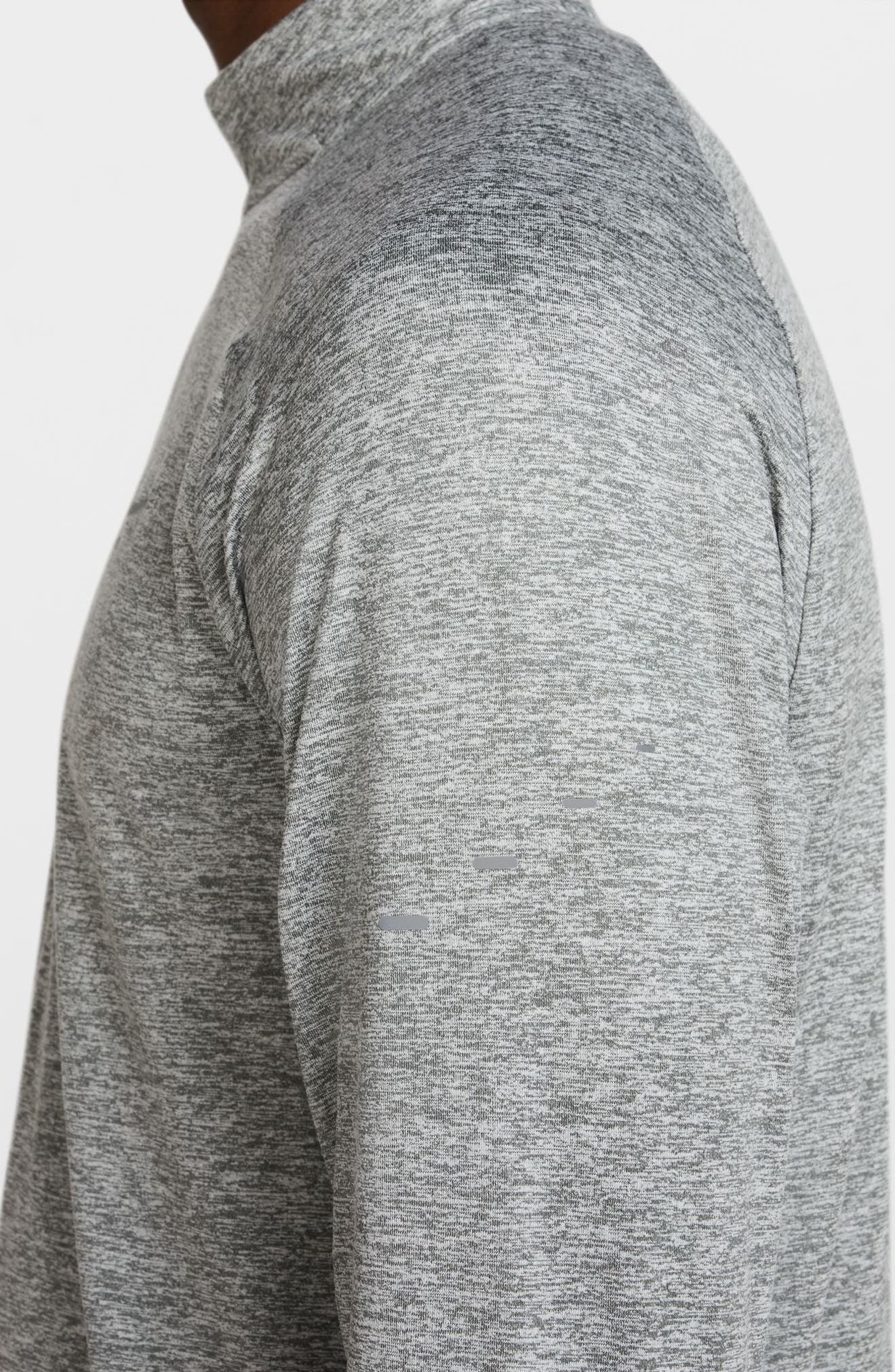 Nike Dri-FIT Stride Half Zip Running Top in 084 Smkgry/refsil at Nordstrom - 3