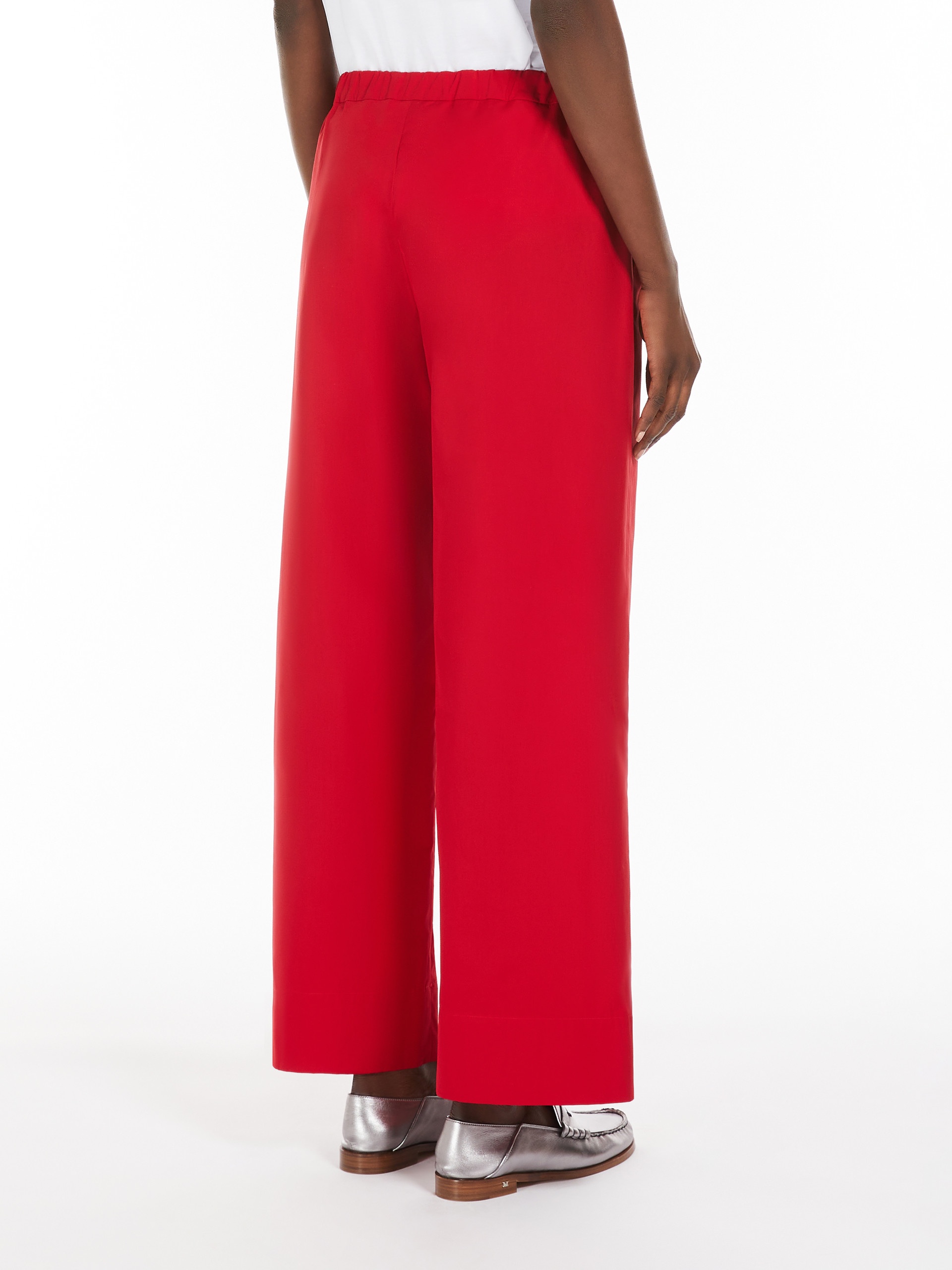 ARGENTO Poplin drawstring trousers - 4